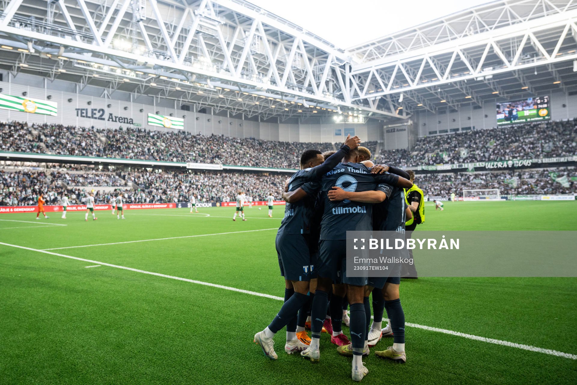 Malmö FFs spelare jublar