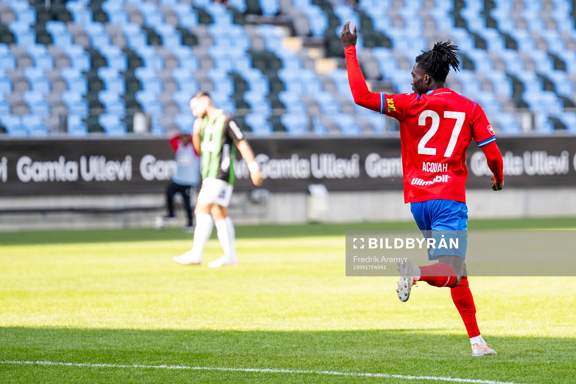Helsingborgs Benjamin Acquah jublar