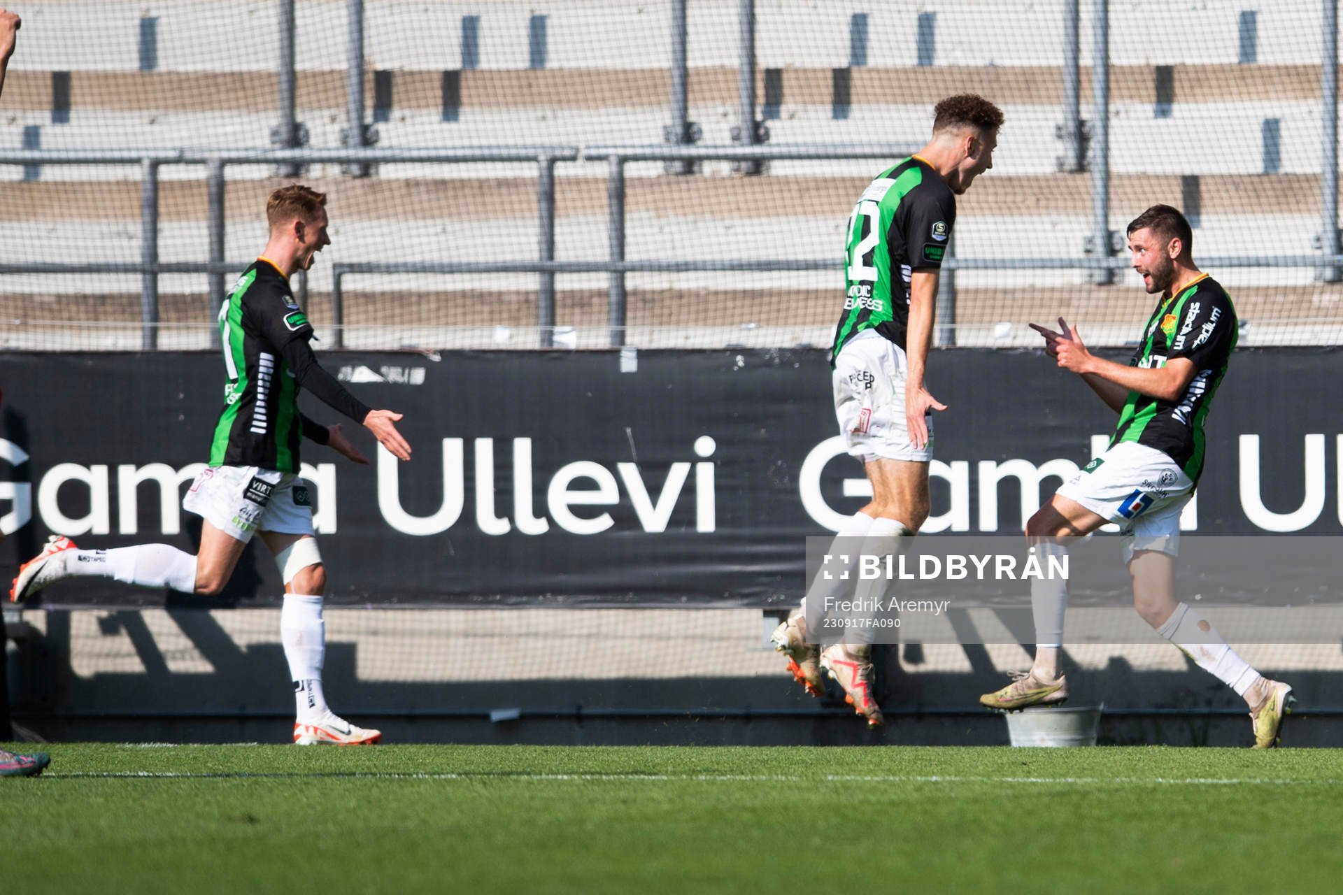 GAISs Julius Lindberg , Anes Cardaklija och målskytten