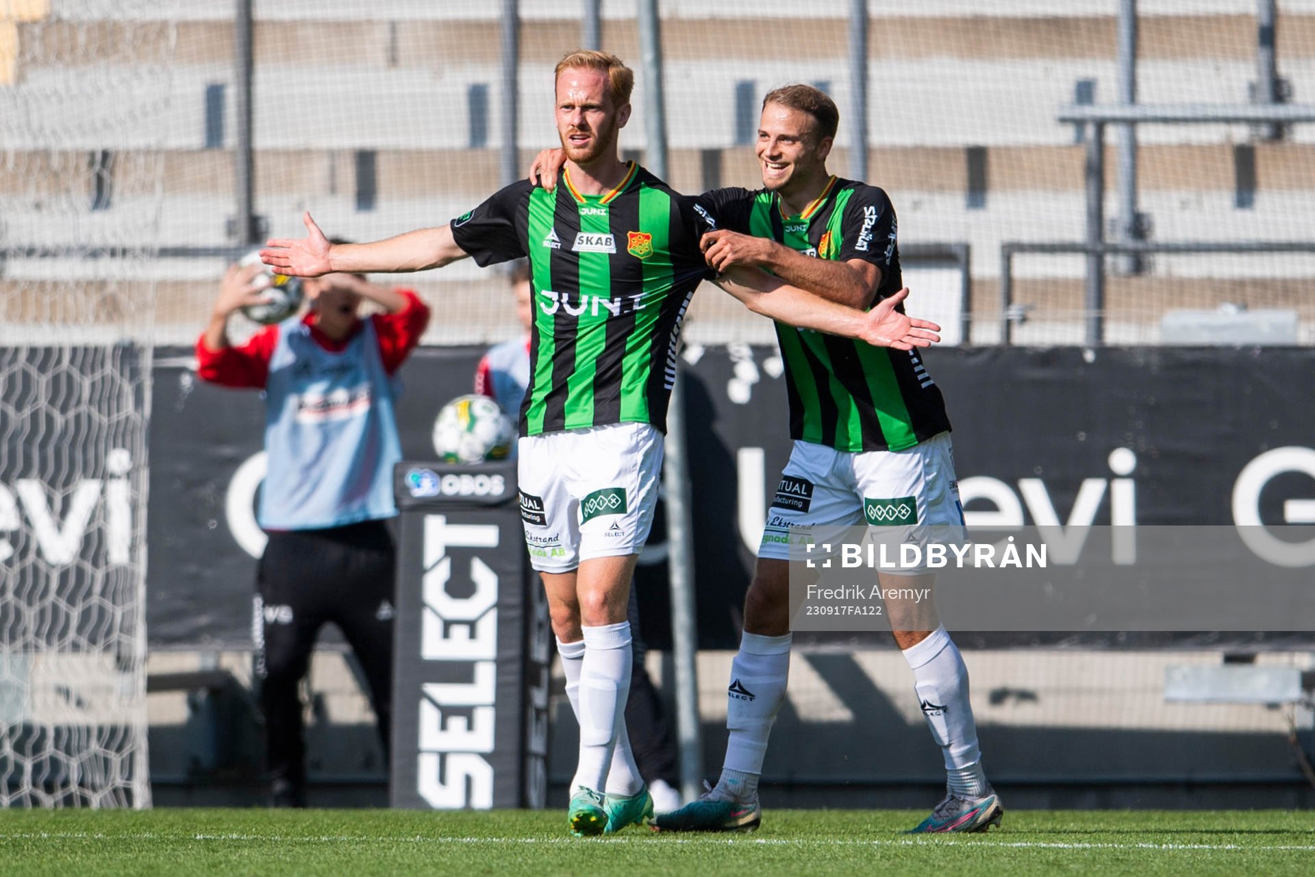 GAIS målskytt Viktor Kruger jublar