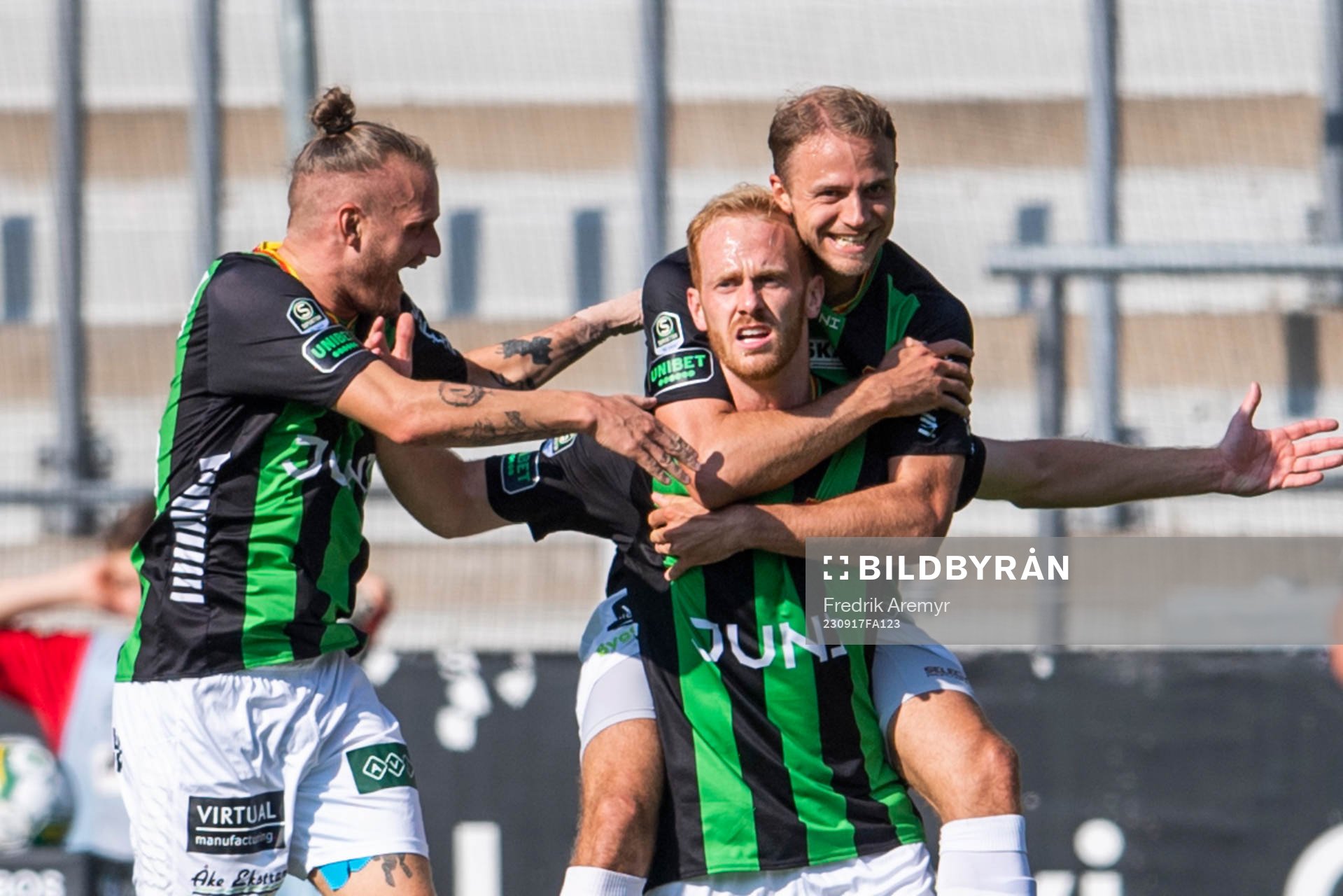 GAIS målskytt Viktor Kruger jublar