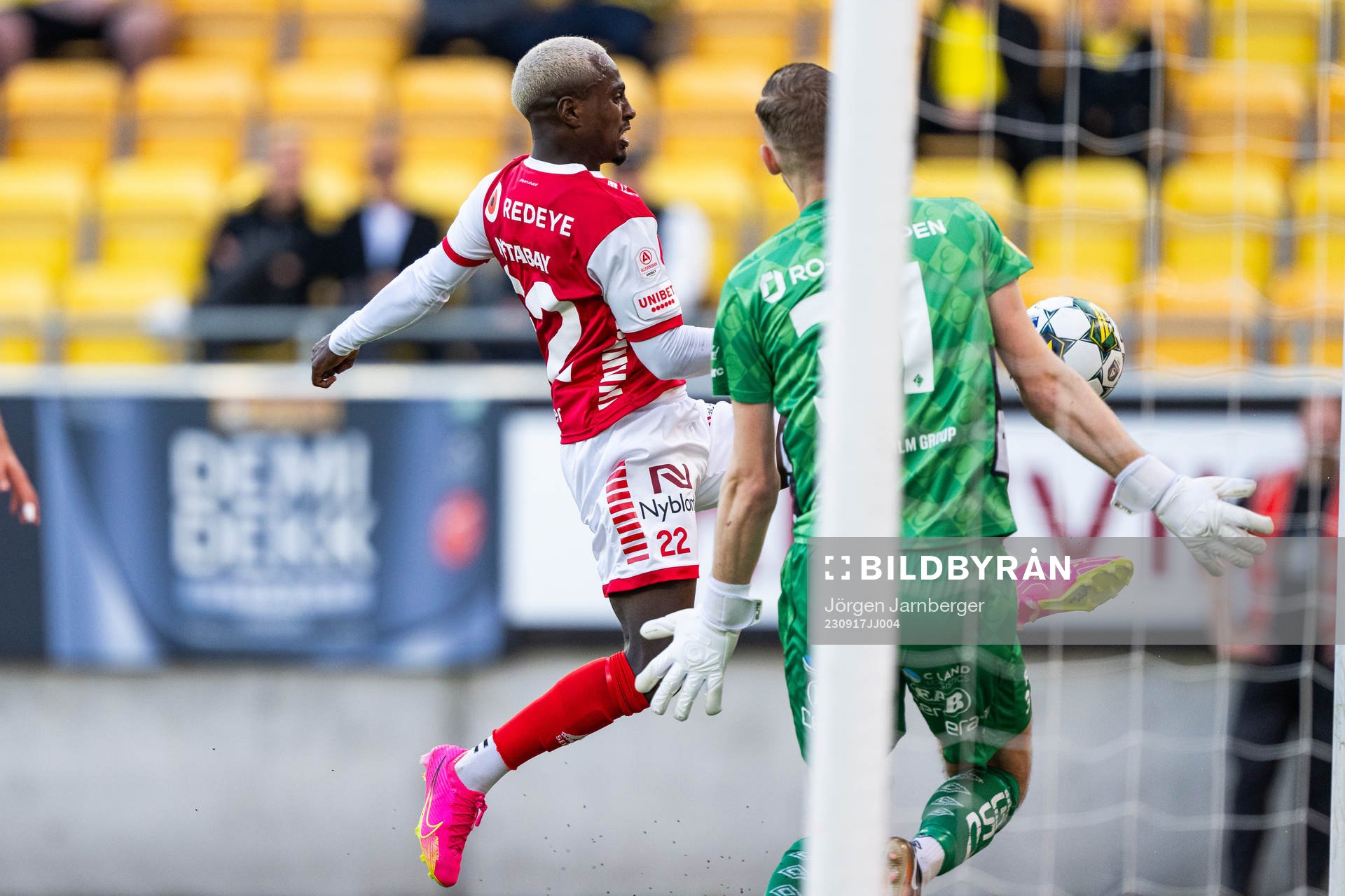 Kalmars Nahom Girmai Netabay gör 0-1 bakom Elfsborgs