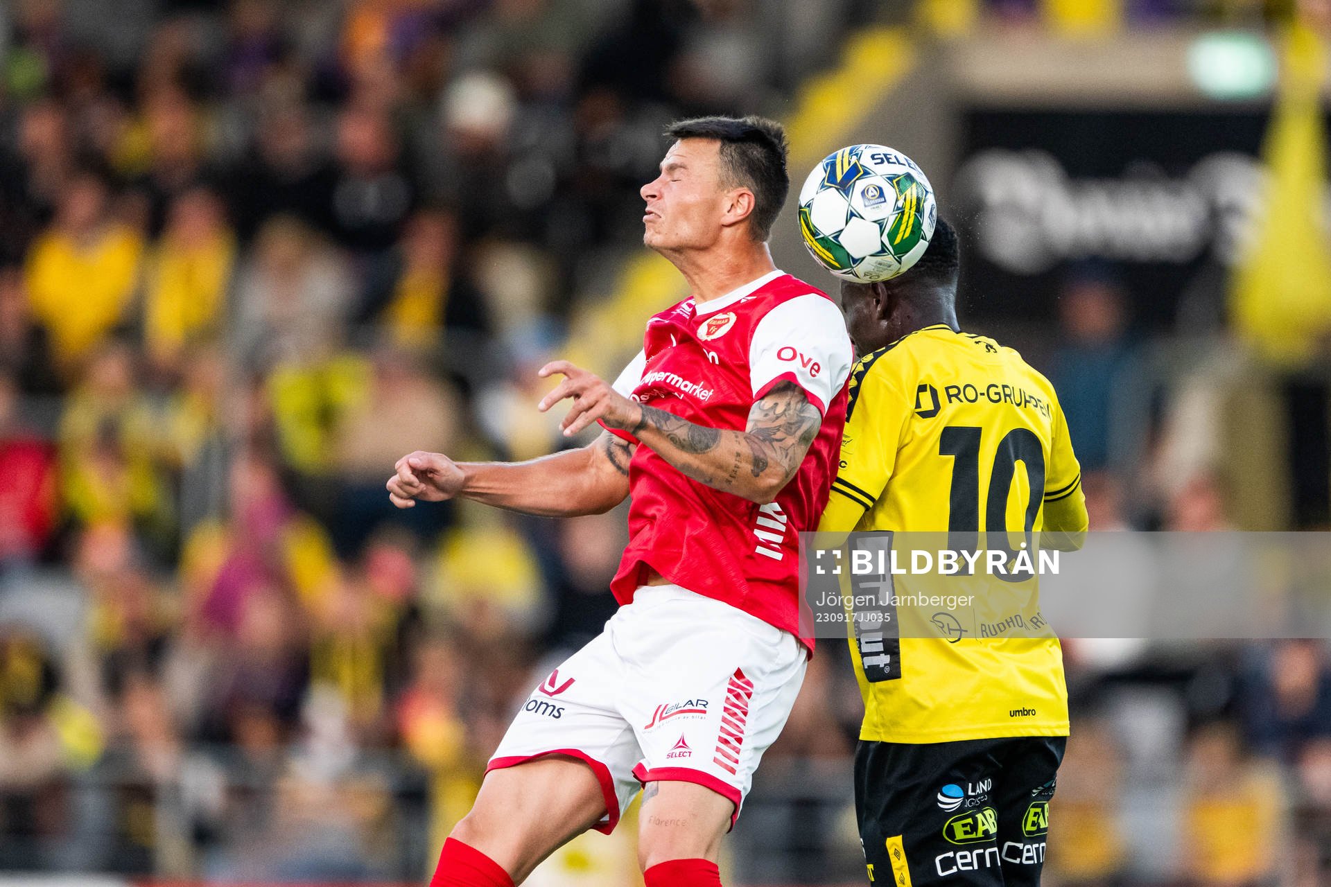 Kalmars Melker Hallberg och Elfsborgs Michael Baidoo