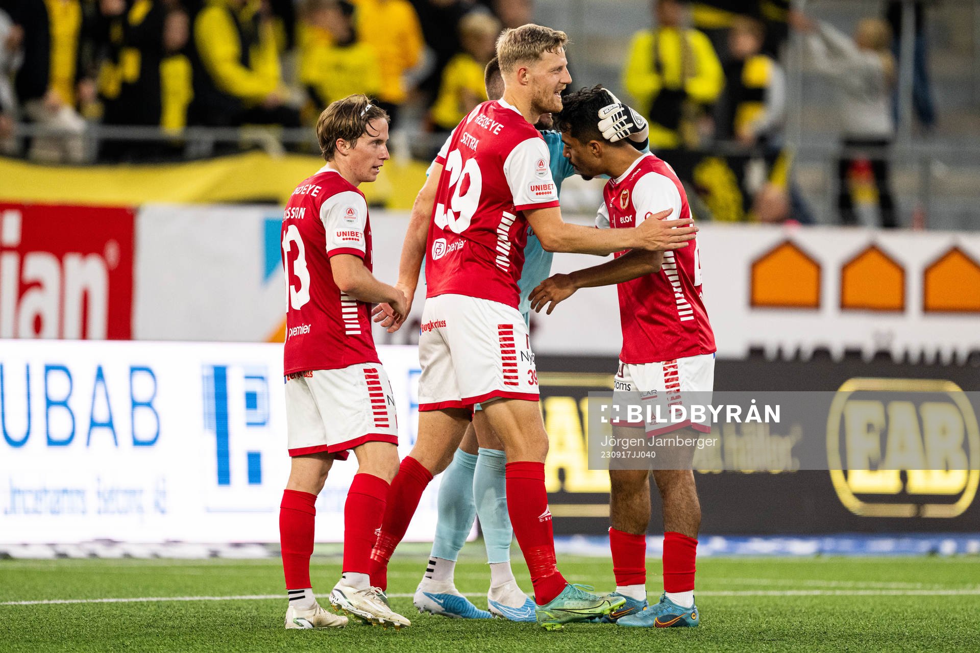 Kalmars Johan Karlsson, Lars Saetra och Arash