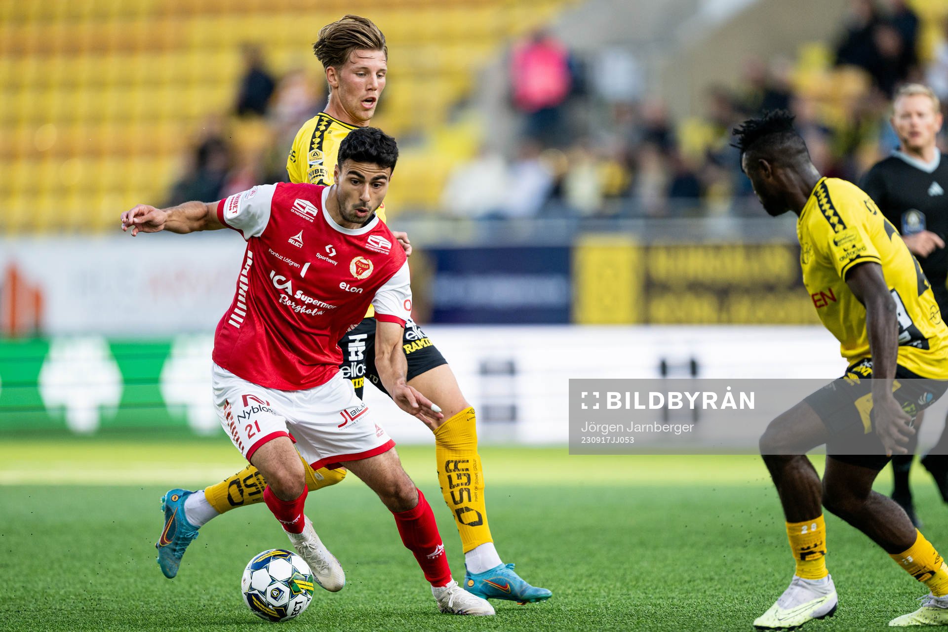 Kalmars Deniz Hummet och Elfsborgs Noah Söderberg