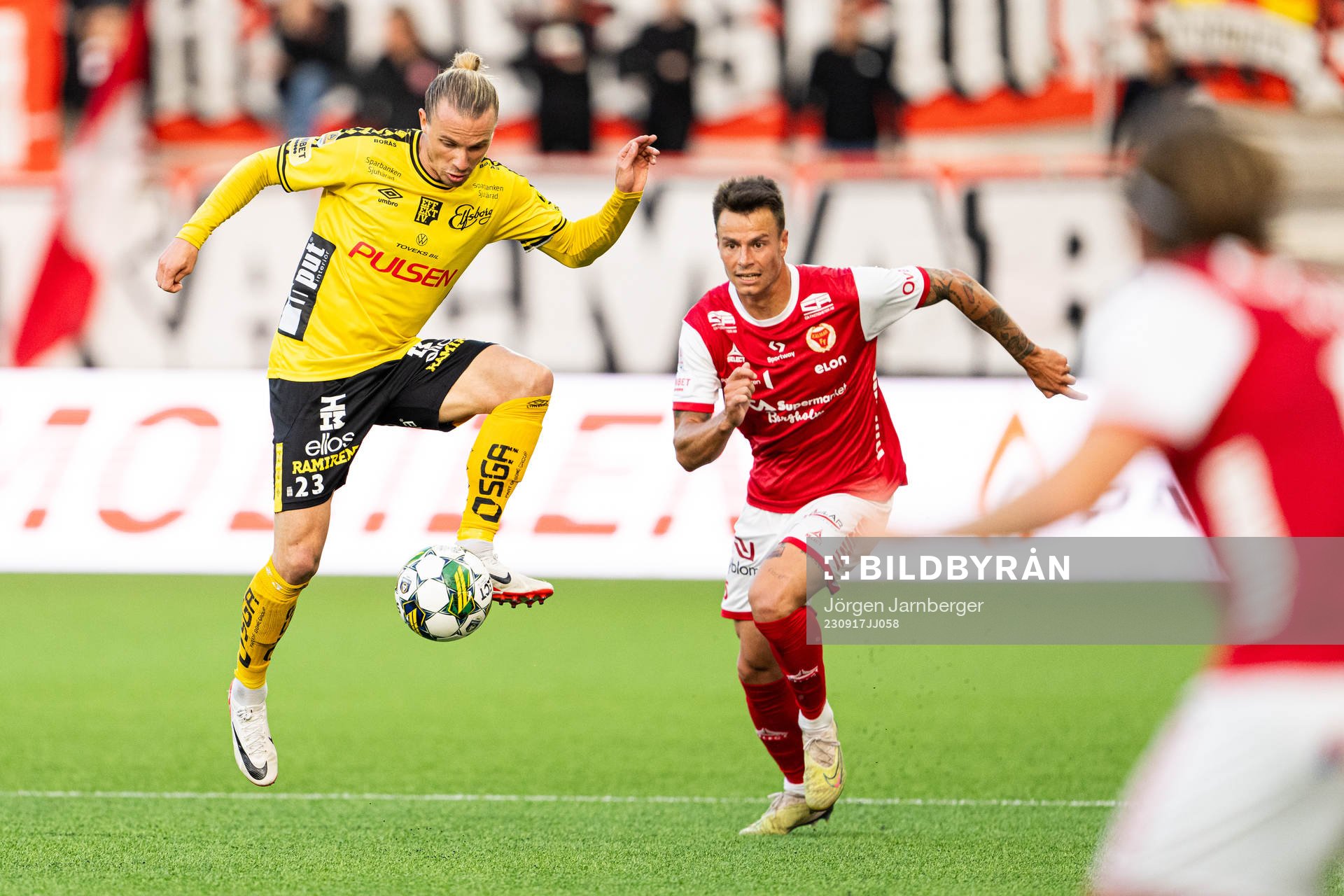 Elfsborgs Niklas Hult och Kalmars Melker Hallberg
