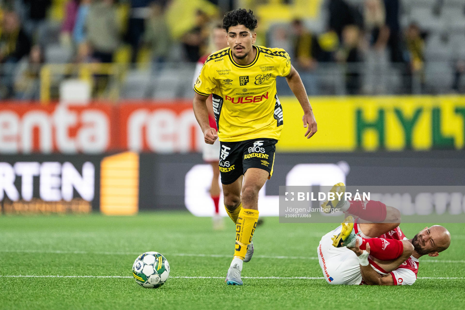 Elfsborgs Ahmed Qasem och Kalmars Robert Gojani