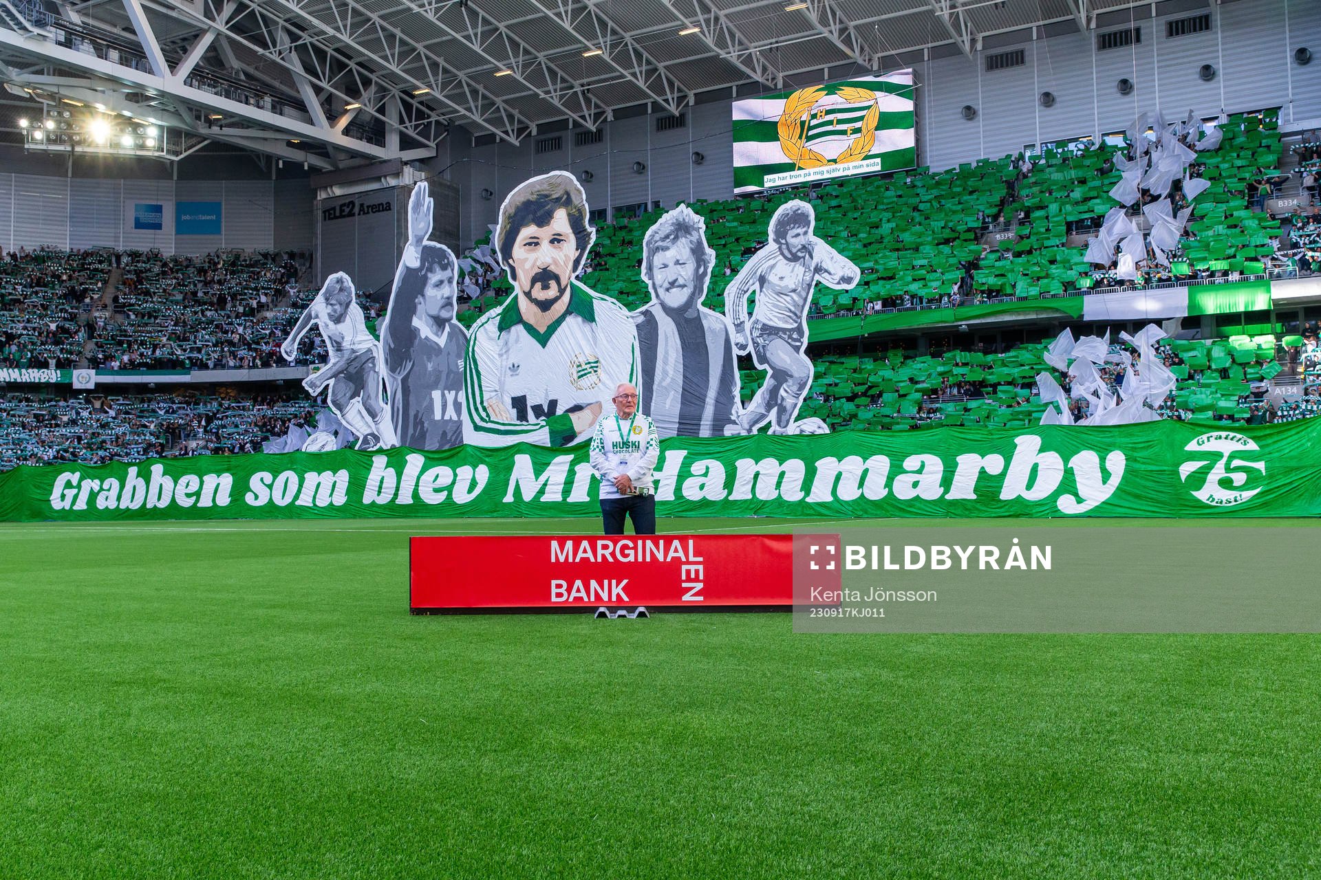 Tidigare hammarbyspelaren Kenneth “Kenta” Ohlsson hyllas