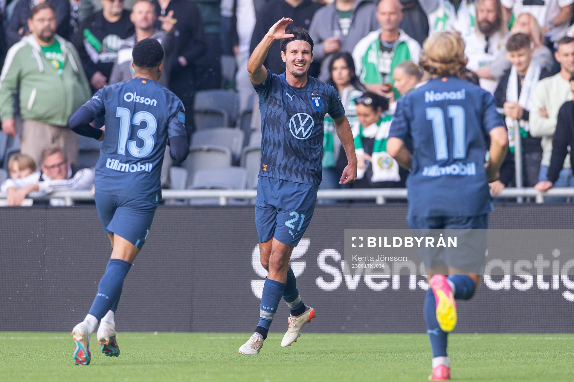 Malmö FFs Stefano Vecchia jublar