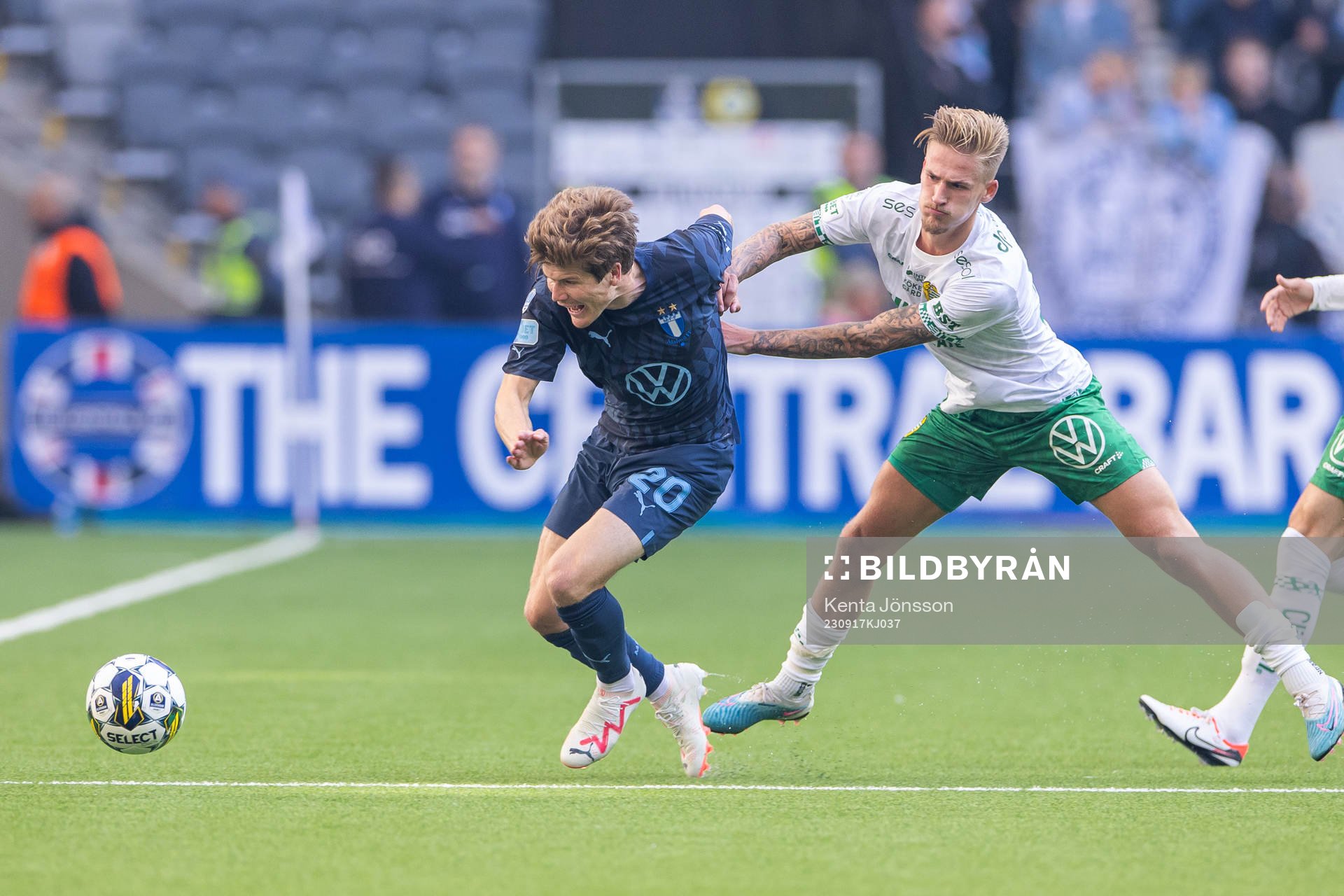 Malmö FFs Oliver Berg och Hammarbys Fredrik Hammar