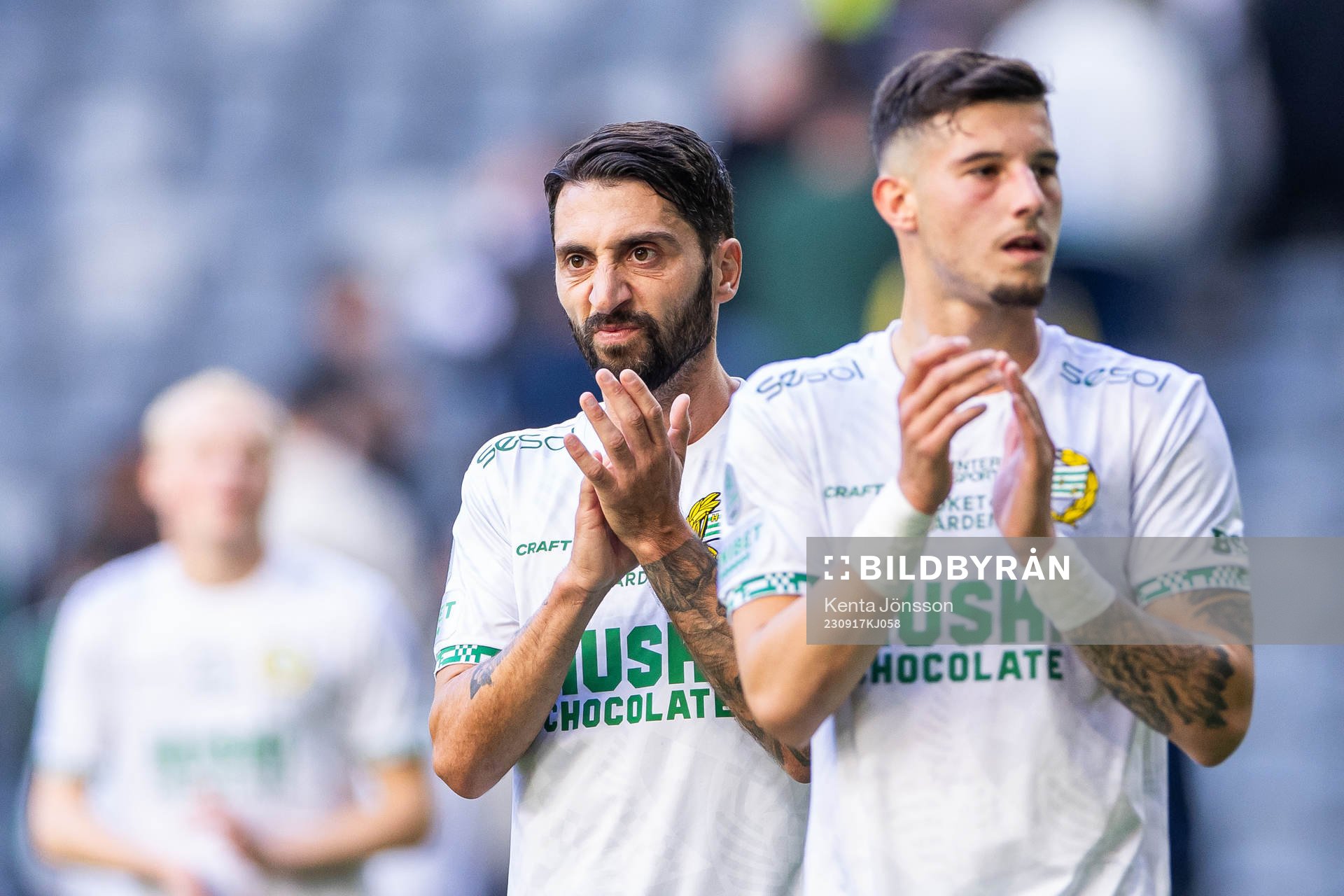 Hammarbys Nahir Besara och Viktor Djukanovic deppar