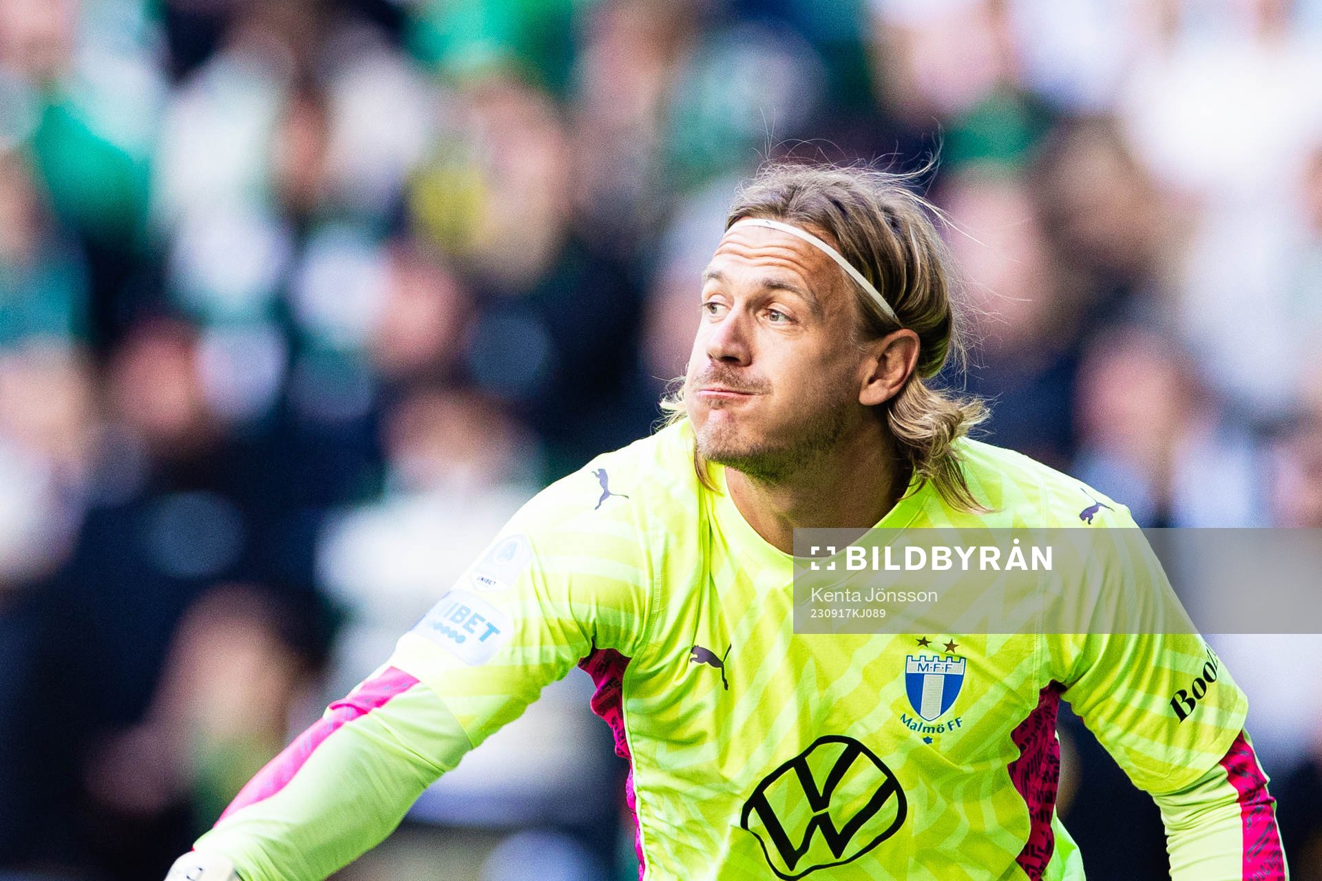 Malmö FFs  målvakt Johan Dahlin