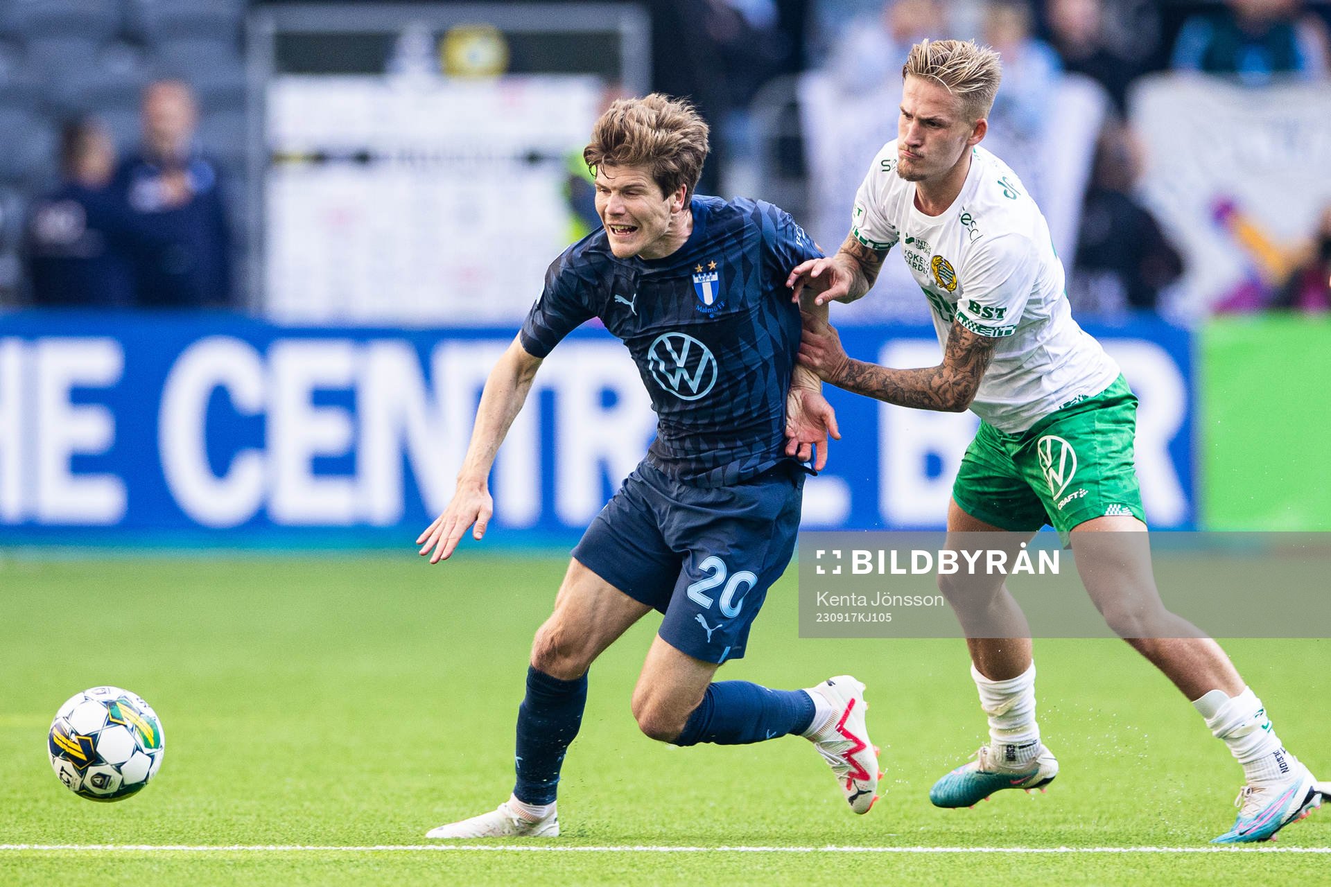 Malmö FFs Oliver Berg och Hammarbys Fredrik Hammar