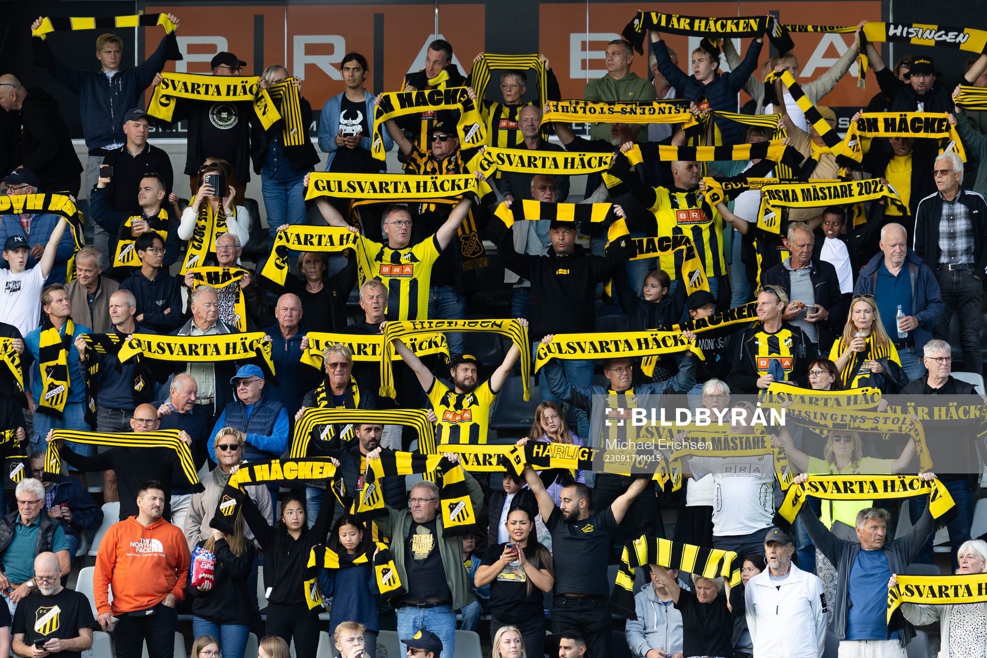 under fotbollsmatchen i Allsvenskan mellan Häcken och