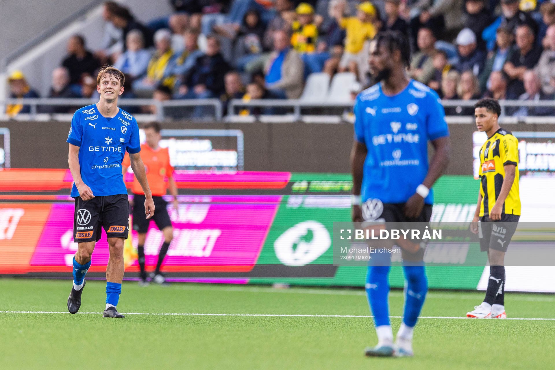 Halmstads Kazper Karlsson jublar