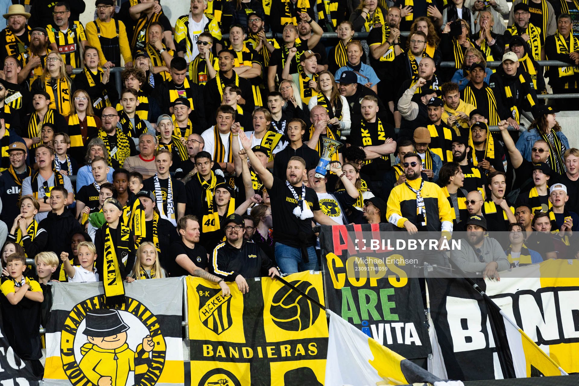 under fotbollsmatchen i Allsvenskan mellan Häcken och