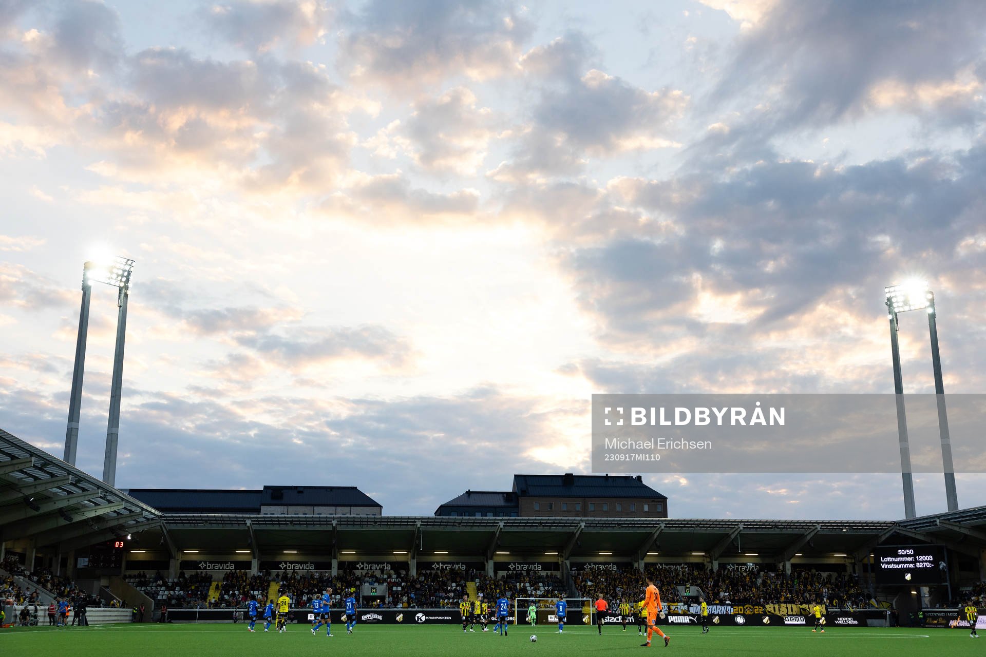Vy över Bravida Arena