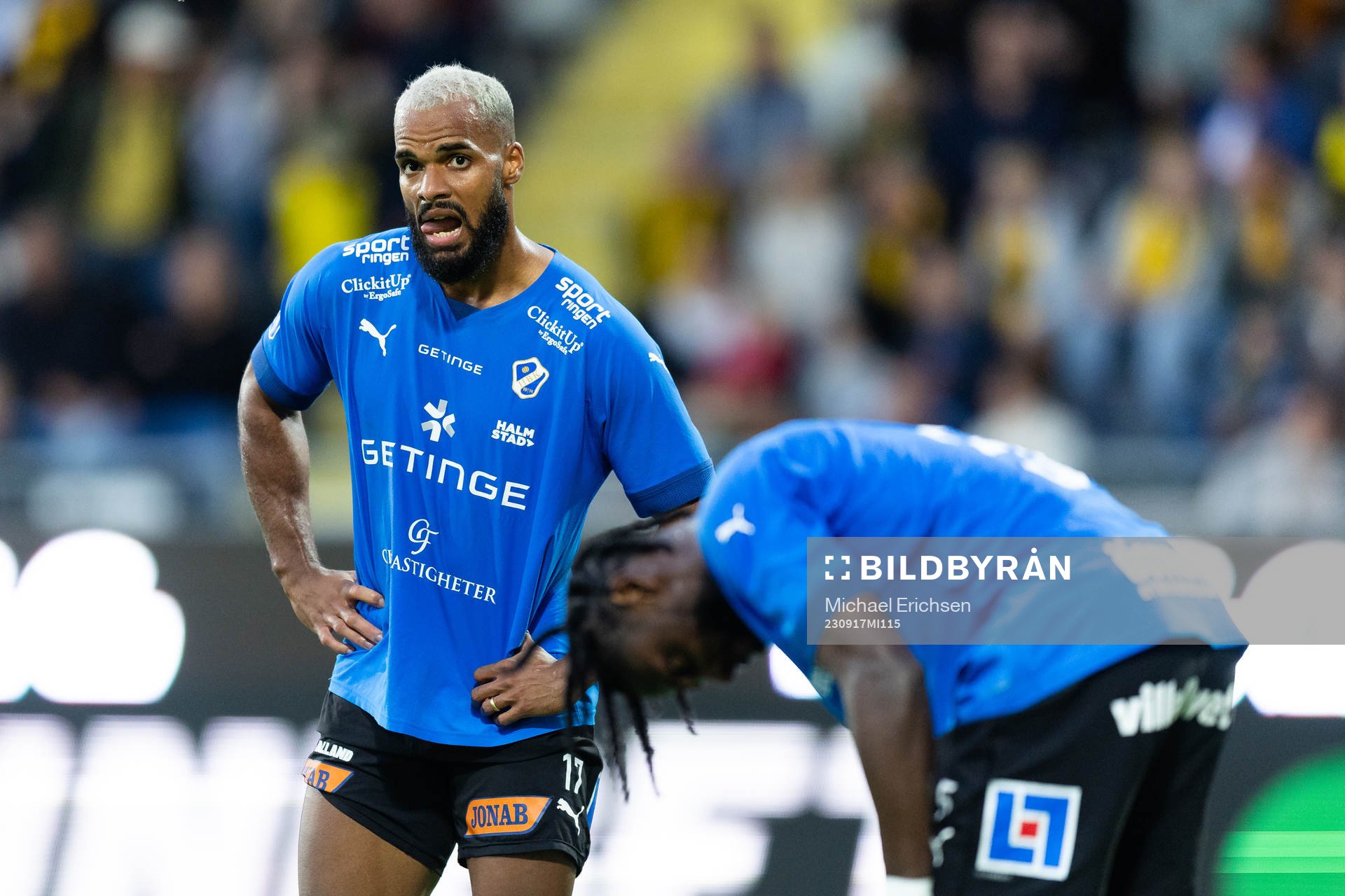 Halmstads Phil Ofosu-Ayeh och Joseph Baffoe