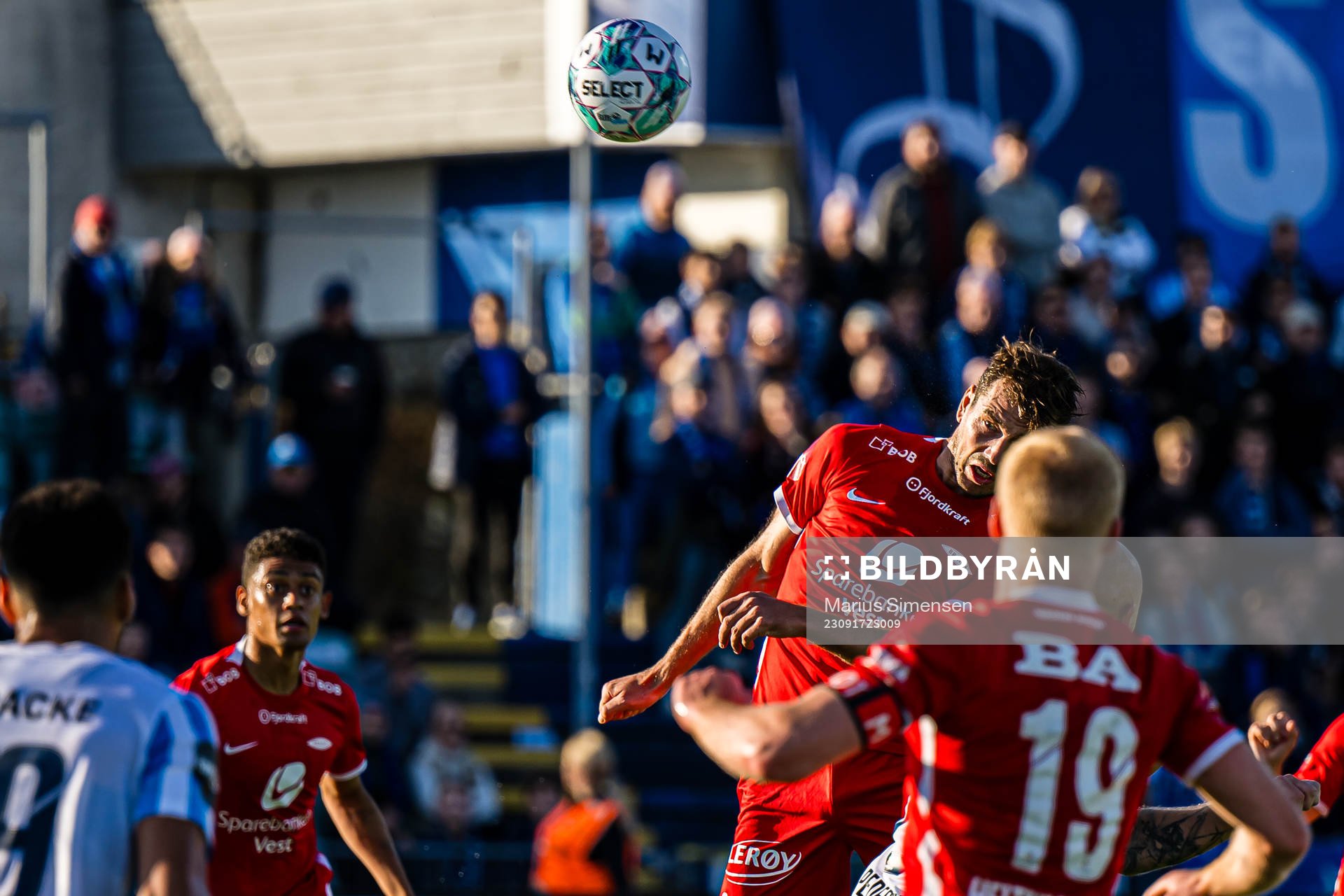 Fredrik Pallesen Knudsen of Brann missing a chance to score