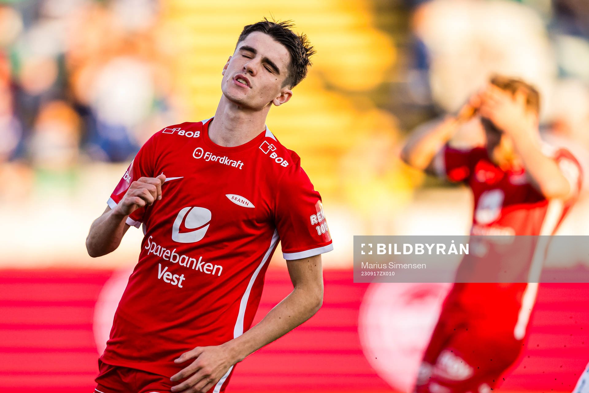 Ulrik Mathisen of Brann reacts