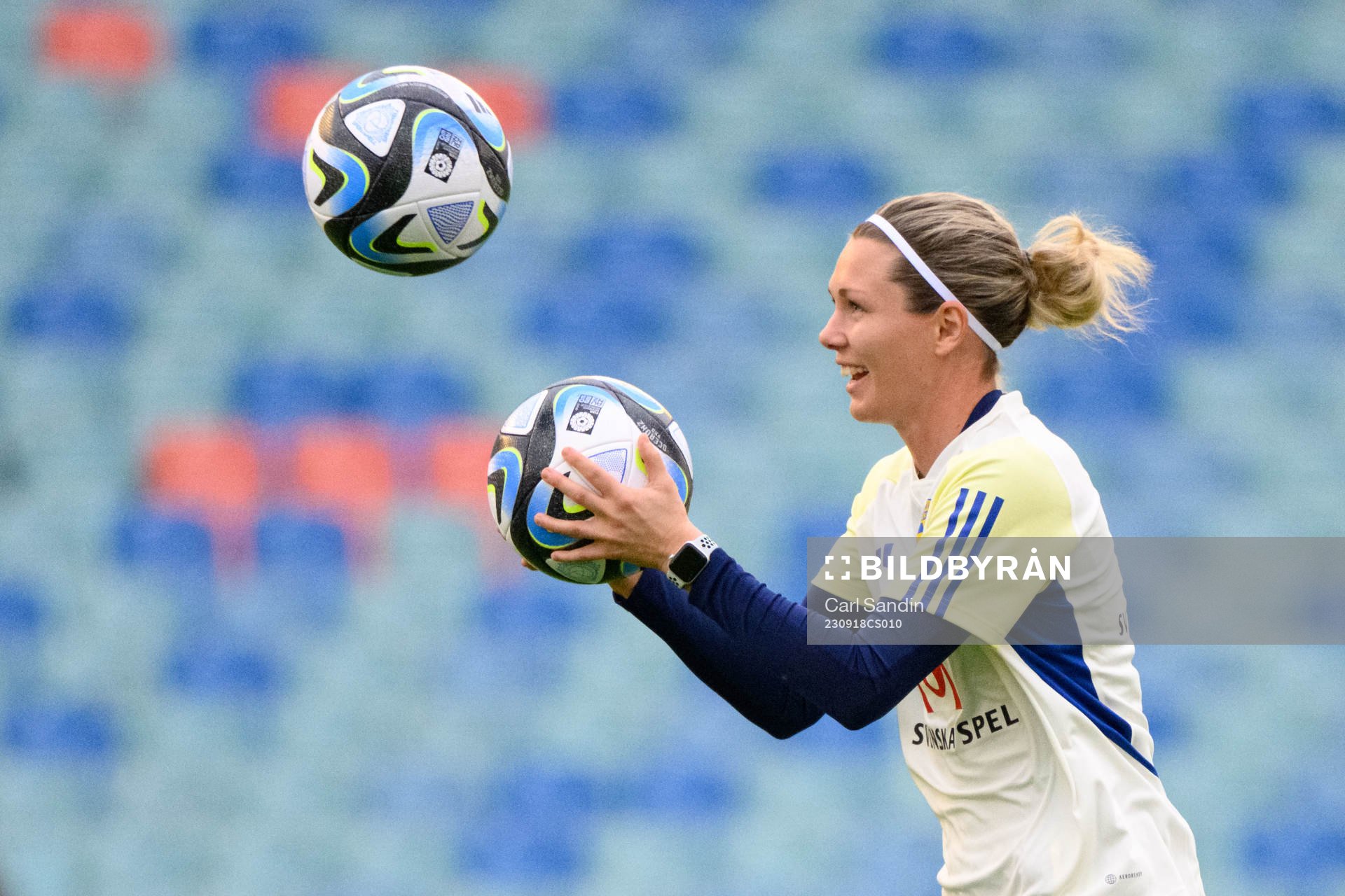 Goalkeeper Jennifer Falk of Sweden