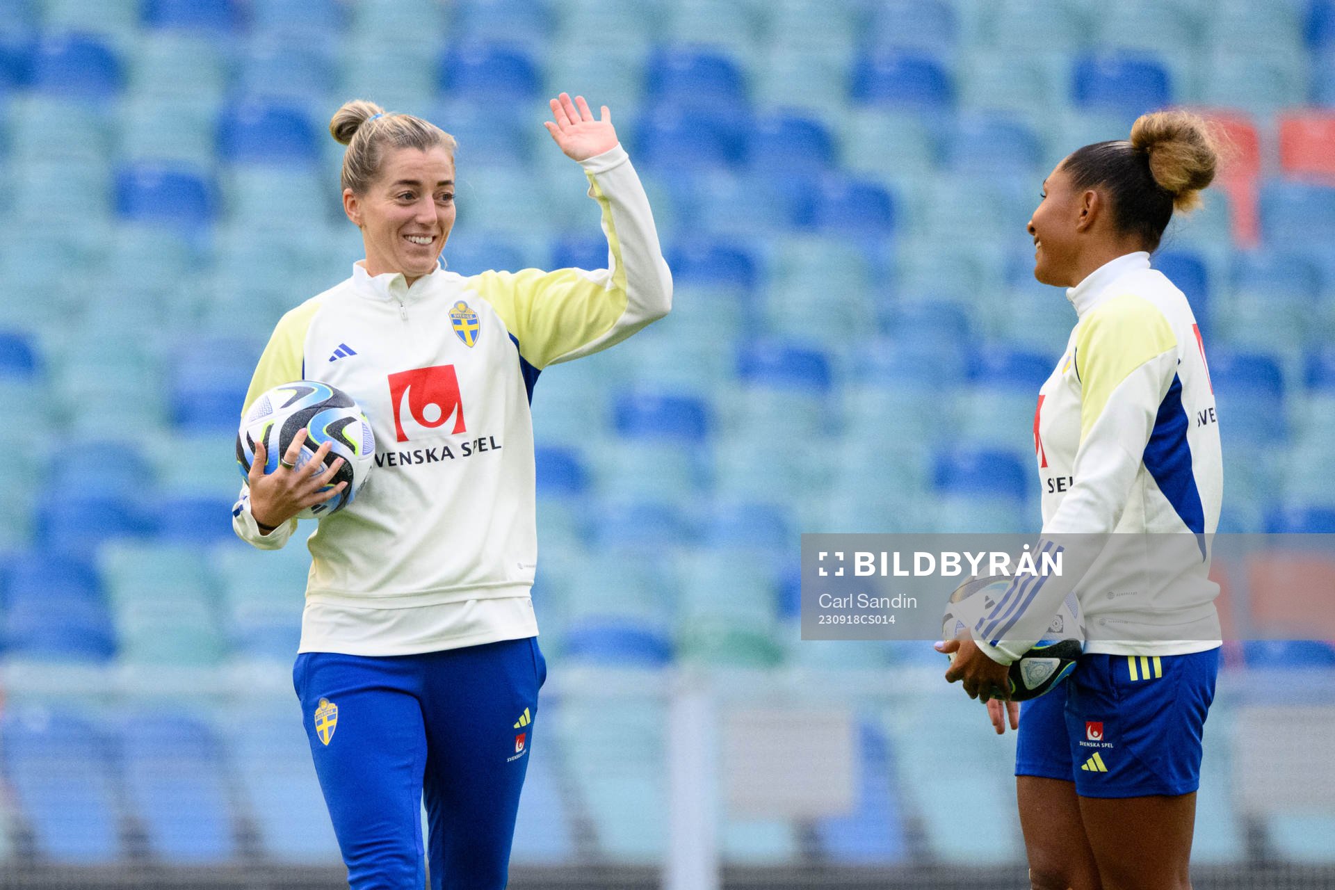 Linda Sembrant and Madelen Janogy of Sweden