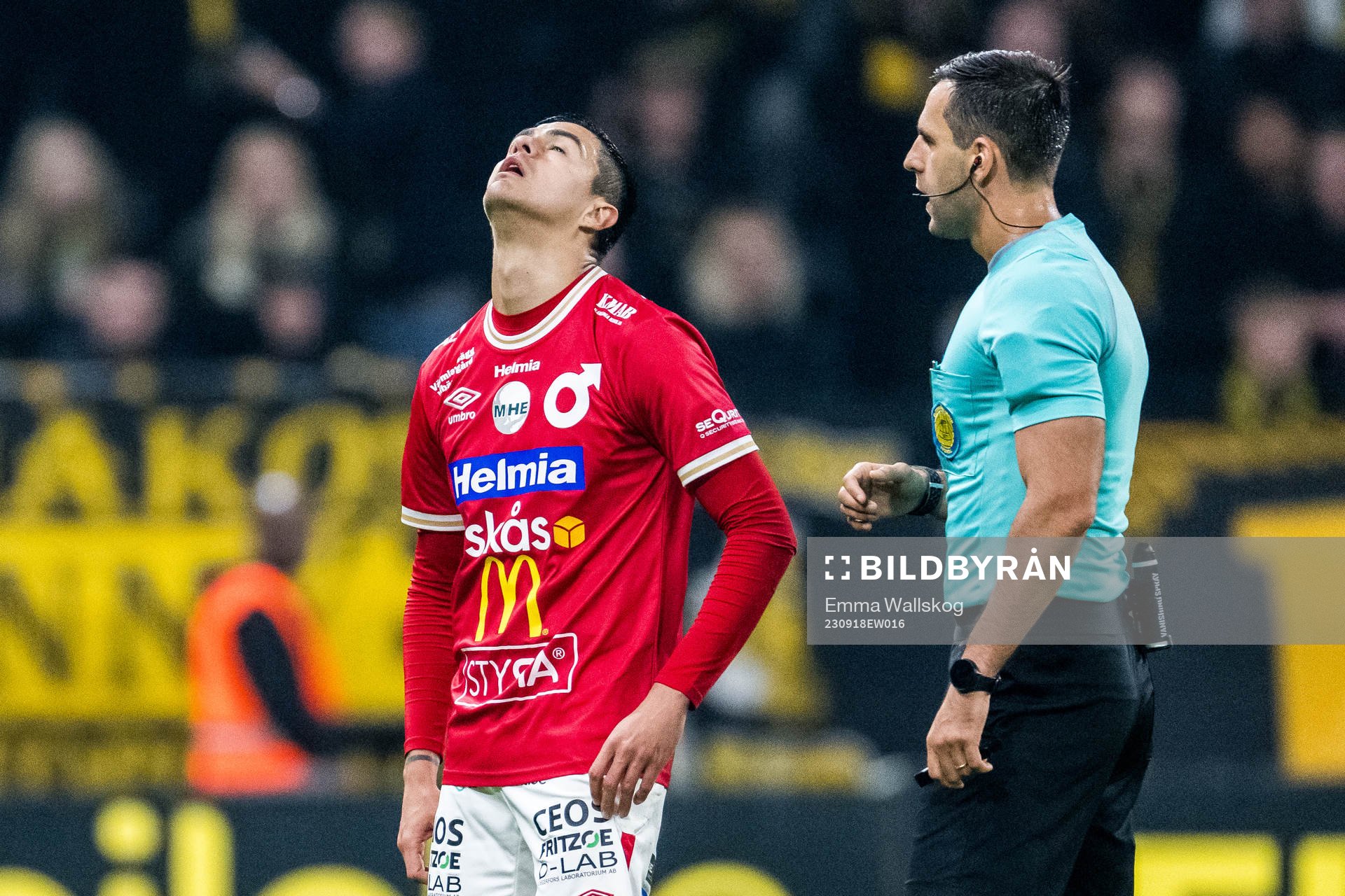 Degerfors Diego De Jesus Campos Ballestero och domare
