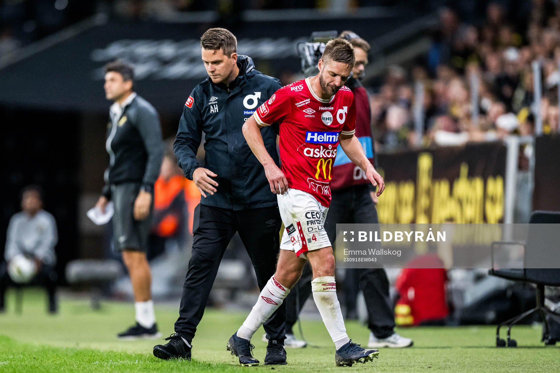 Degerfors tränare Andreas Holmberg och Johan Mårtensson