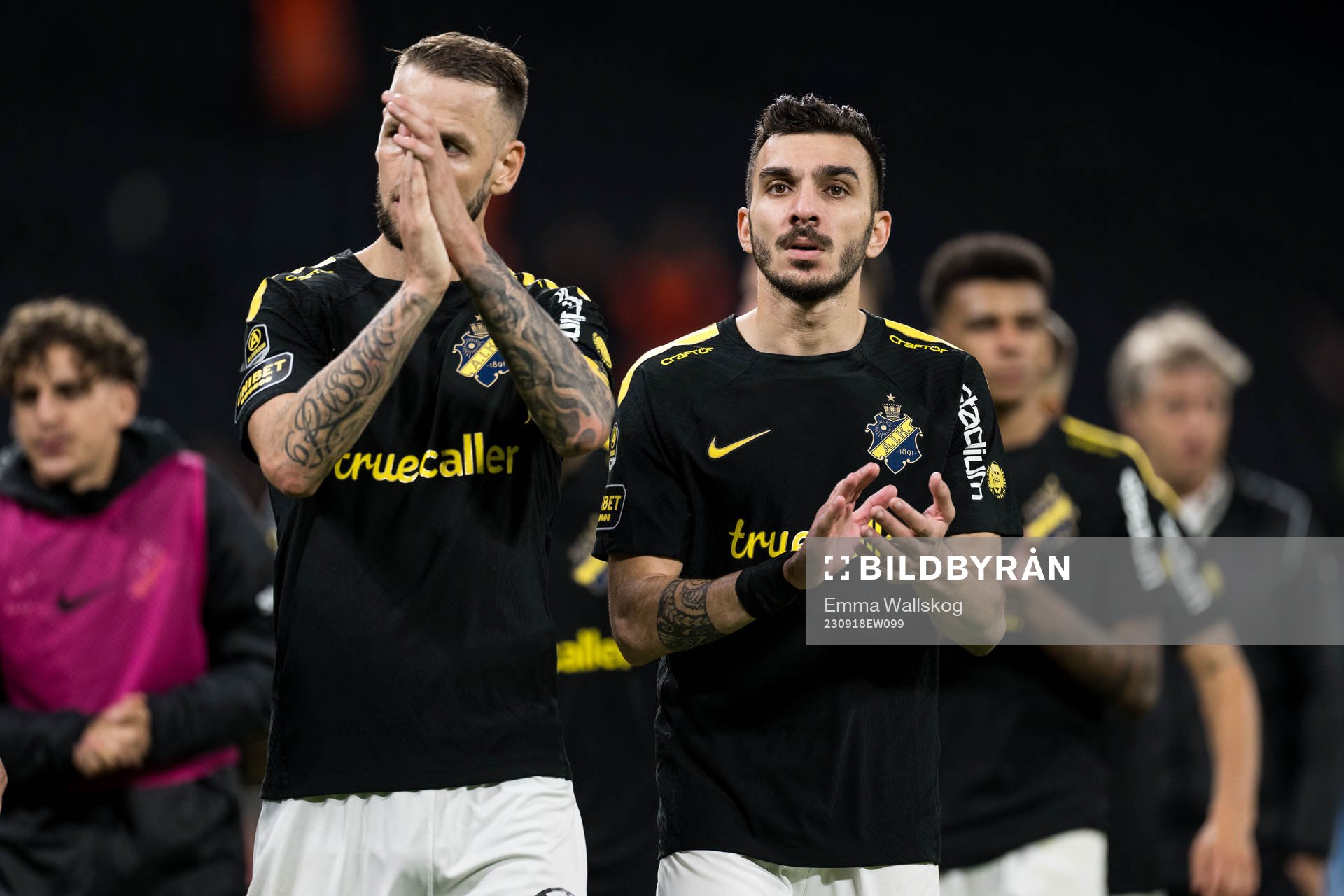 AIKs Alexander Milosevic och Ioannis Pittas