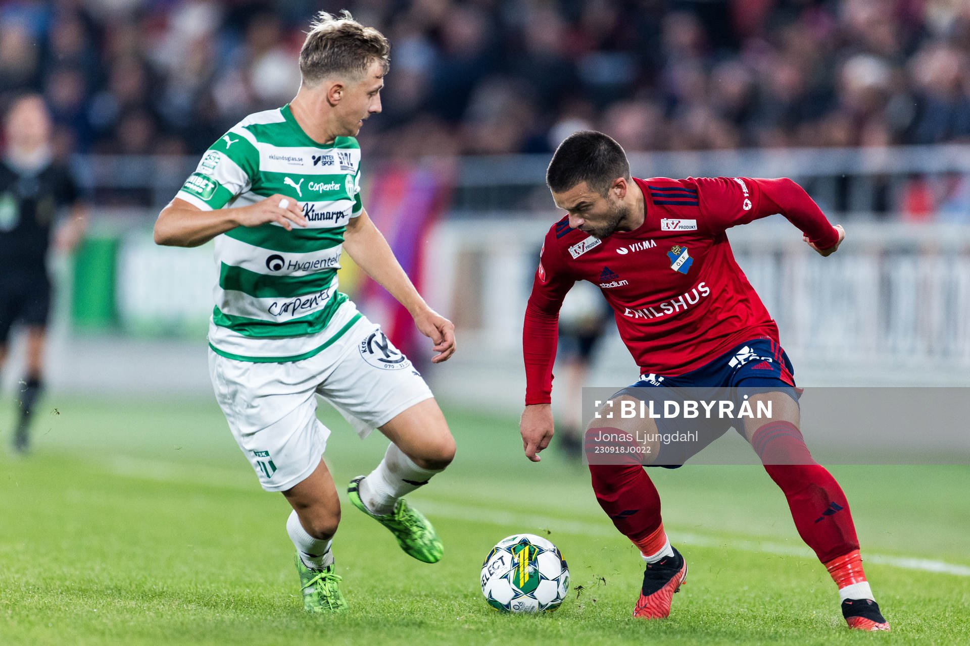 Västerås SKs Simon Gefvert och Östers Vladimir Rodic