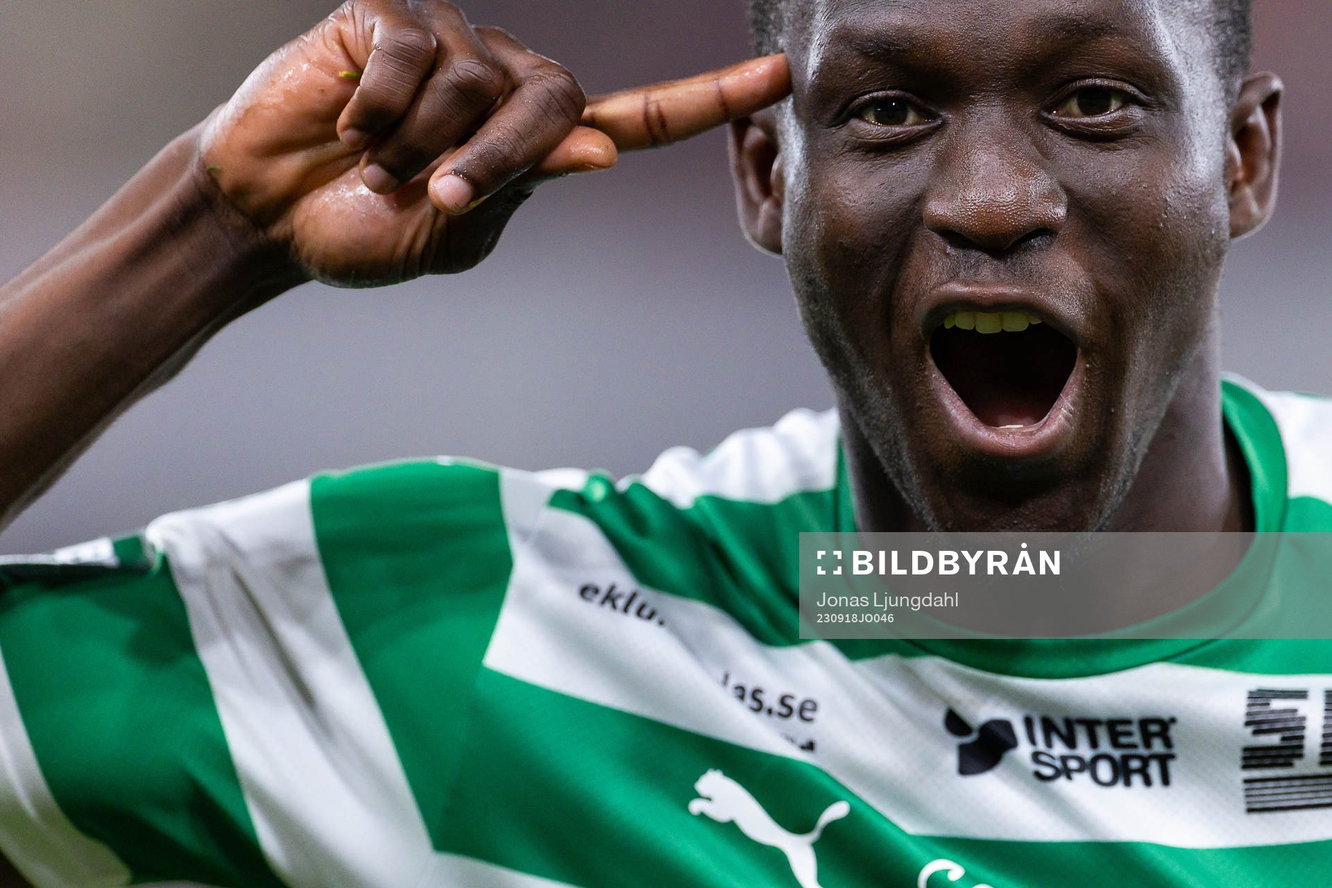 Västerås SKs Ibrahim Yalatif Diabaté jublar