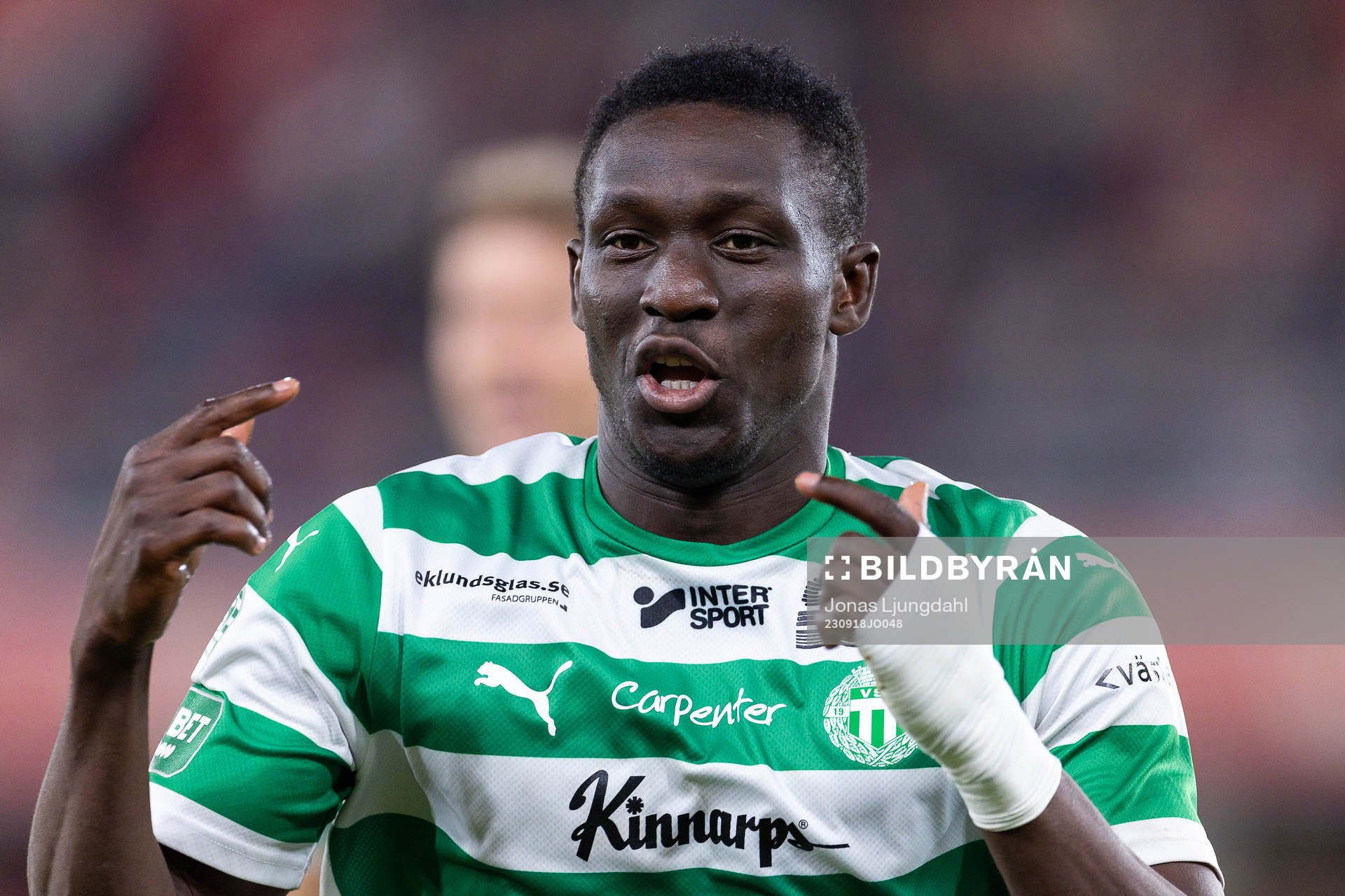 Västerås SKs Ibrahim Yalatif Diabaté jublar