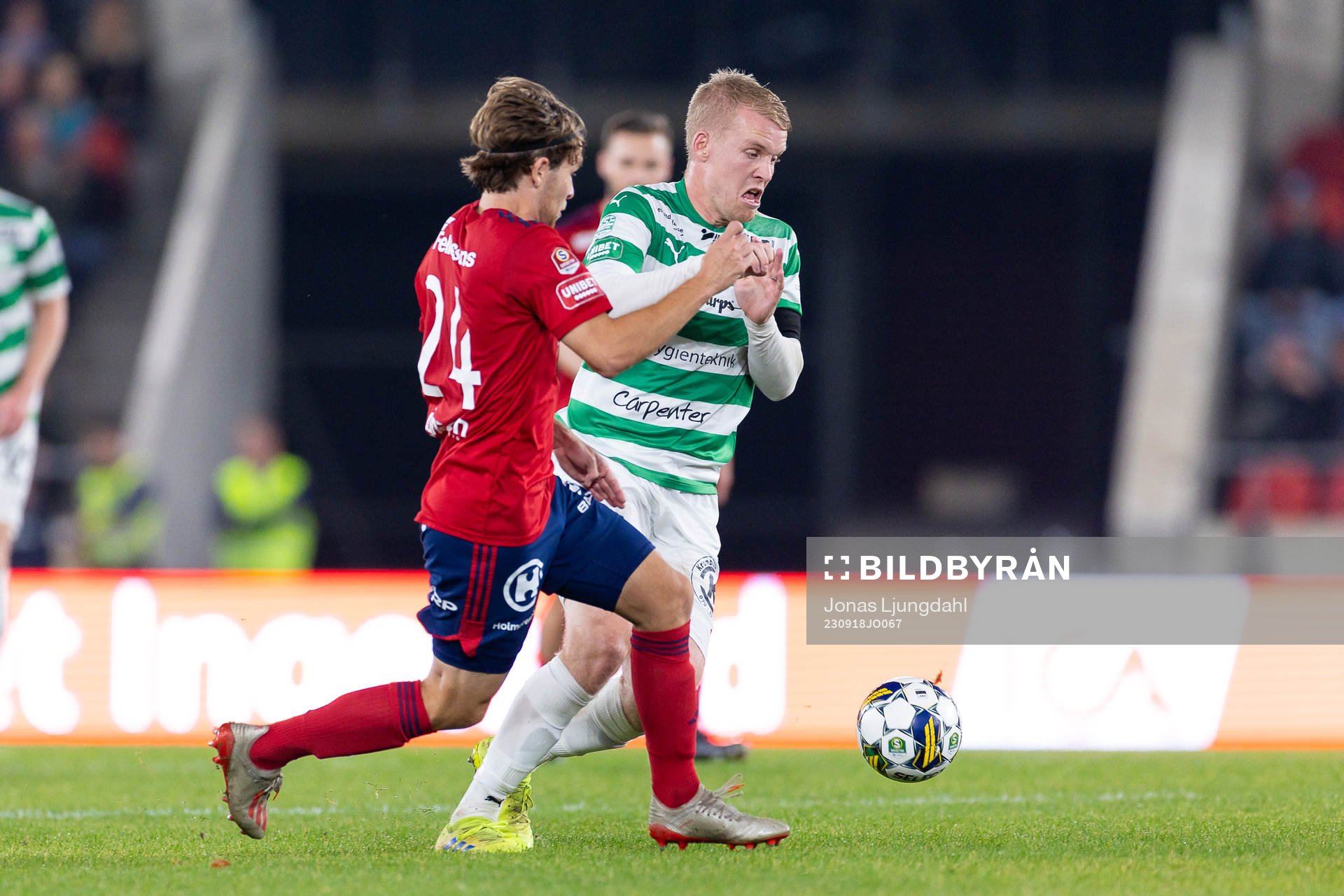 Östers Theodor Johansson och Västerås SKs Simon Johansson