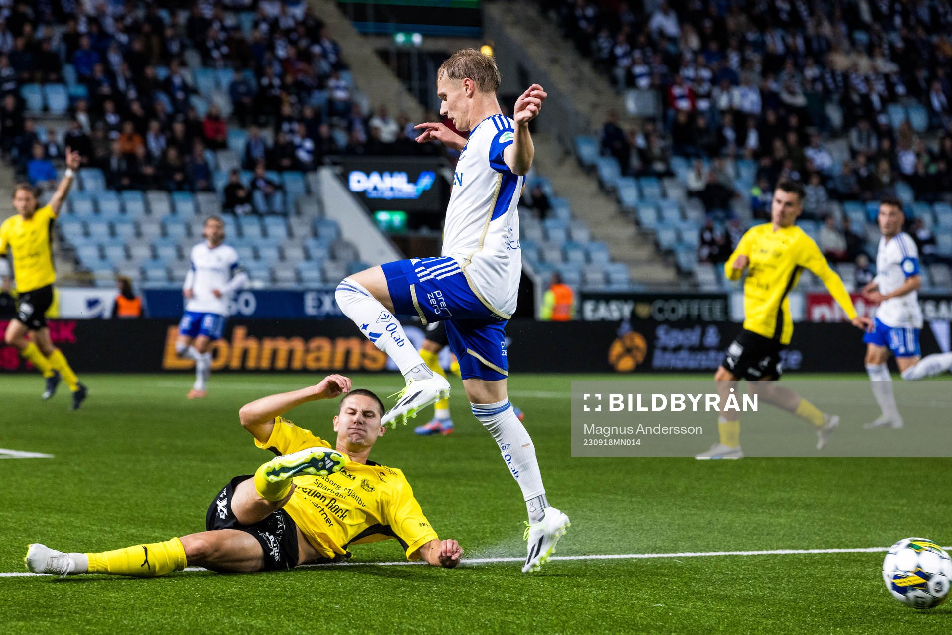 Mjällbys Rasmus Wikström och IFK Norrköpings Marcus