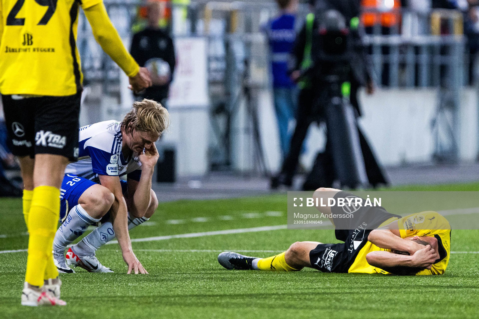 IFK Norrköpings Daniel Fritz Eid och Mjällbys Elliot