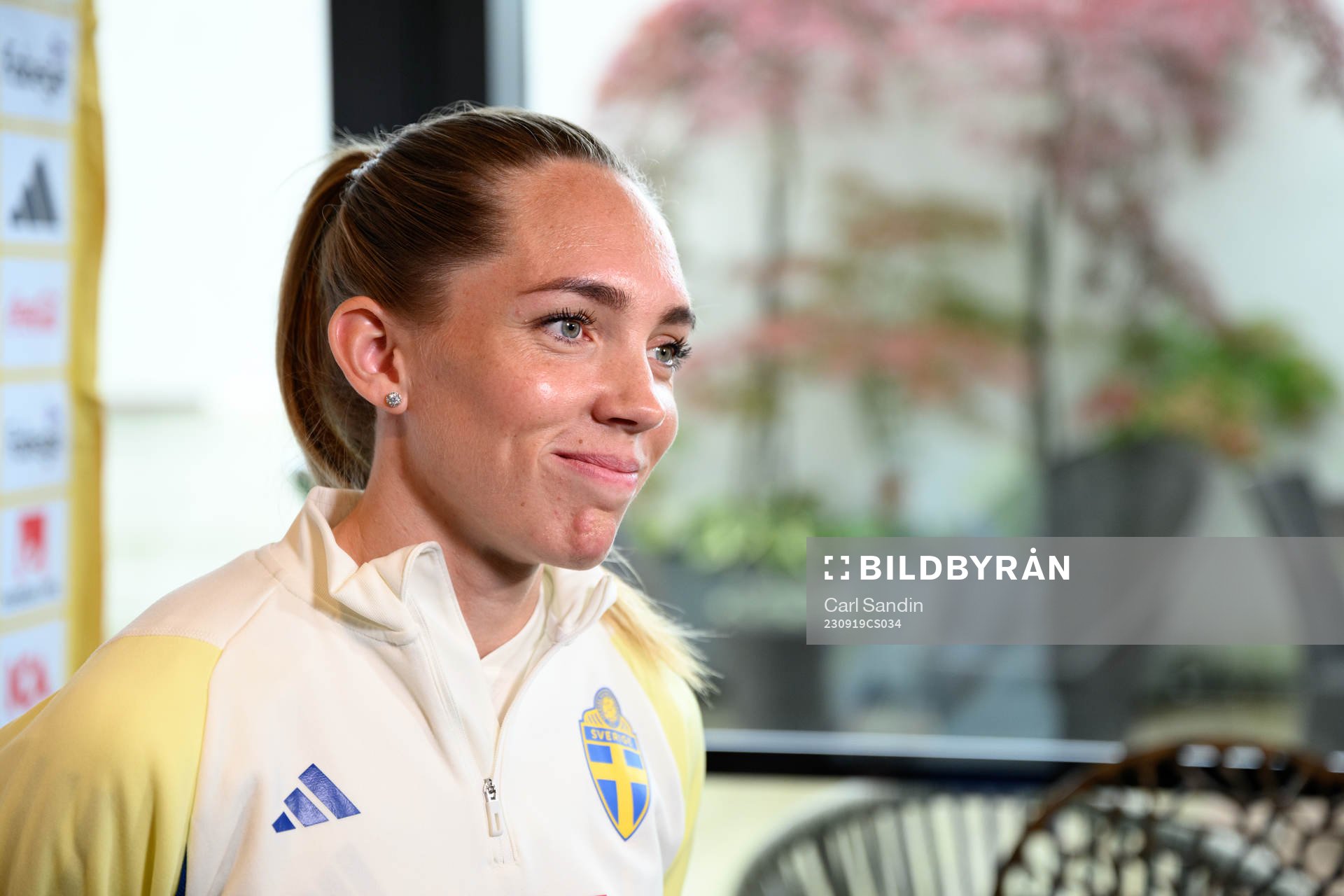 Elin Rubensson is being interviewed