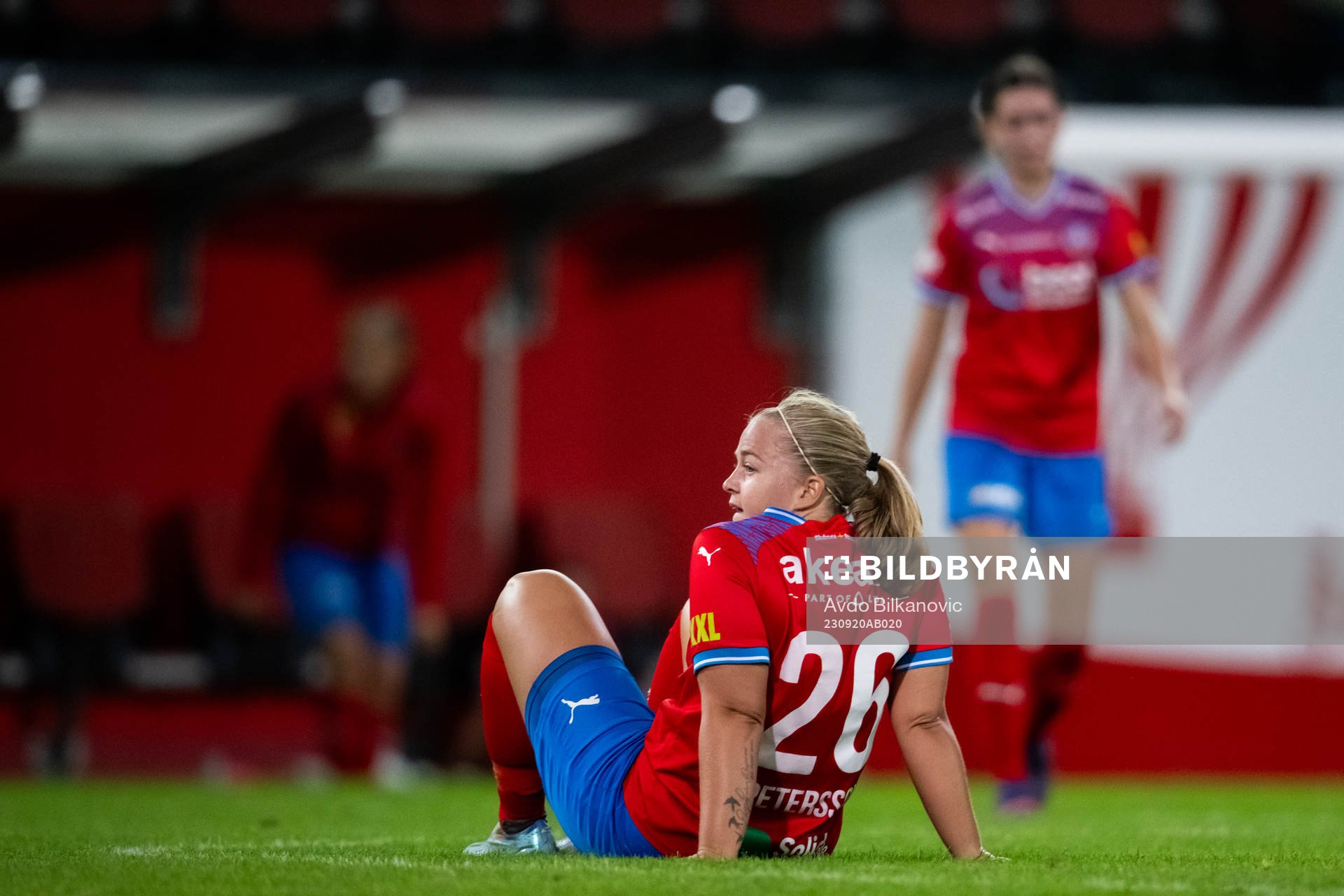 Helsingborgs Stephanie Petersson deppar