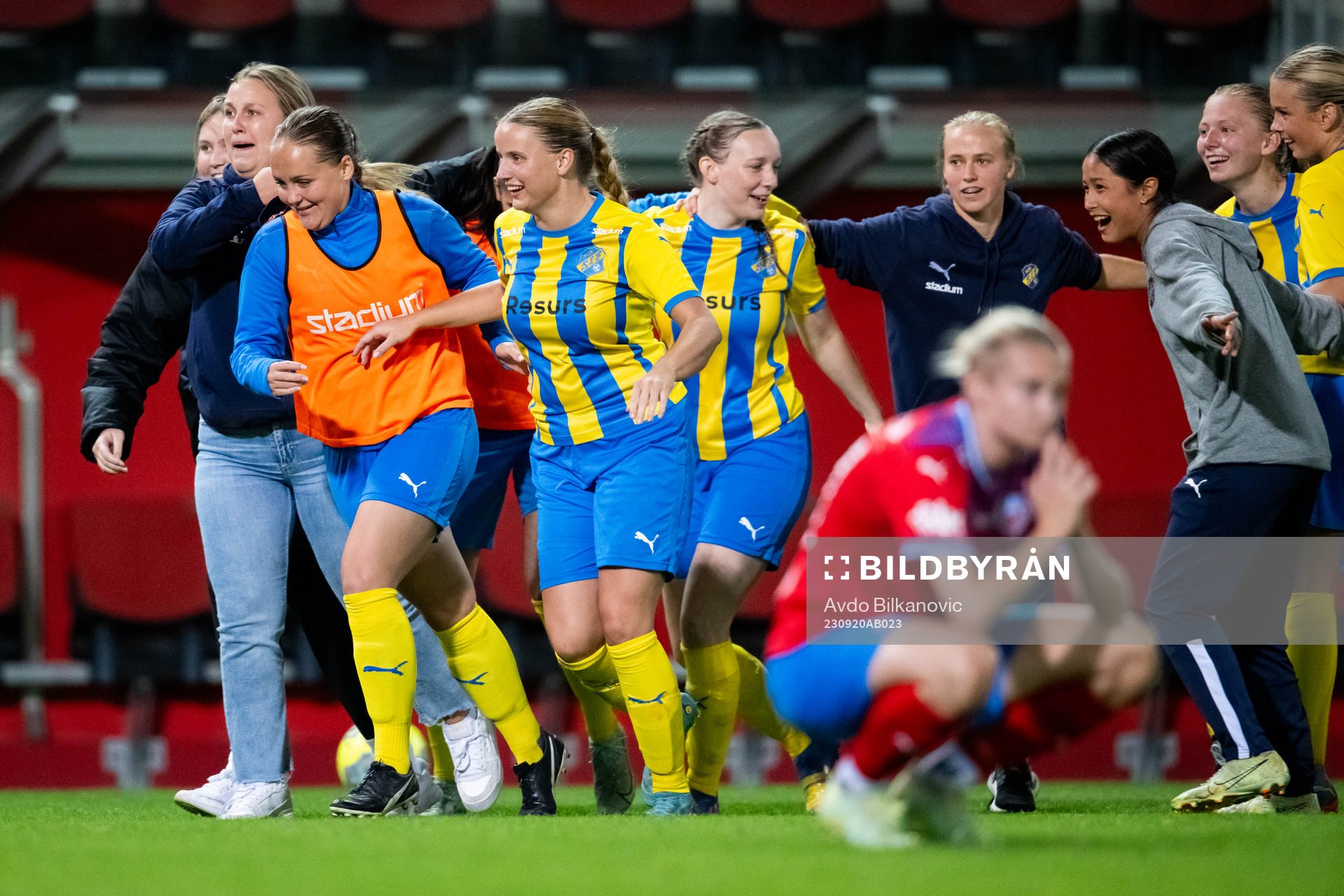 Eskilsminnes spelare jublar