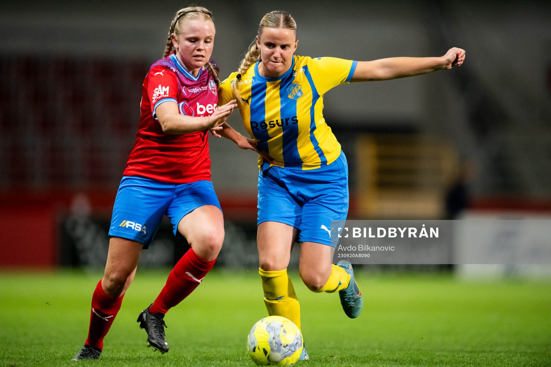 Helsingborgs Agnes Eklöf och Eskilsminnes Julia  Bergh