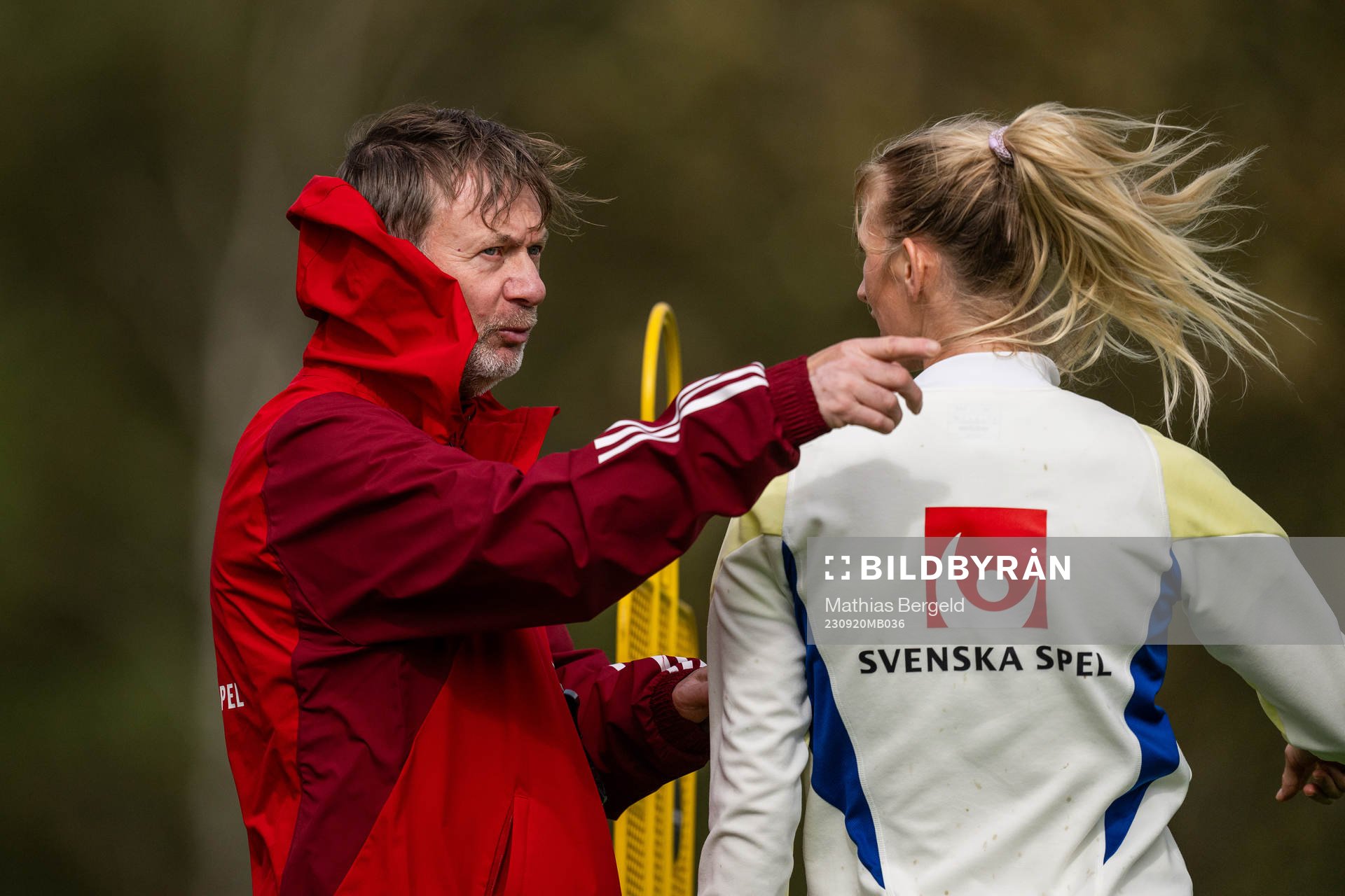 Head coach Peter Gerhardsson and Sofia Jakobsson
