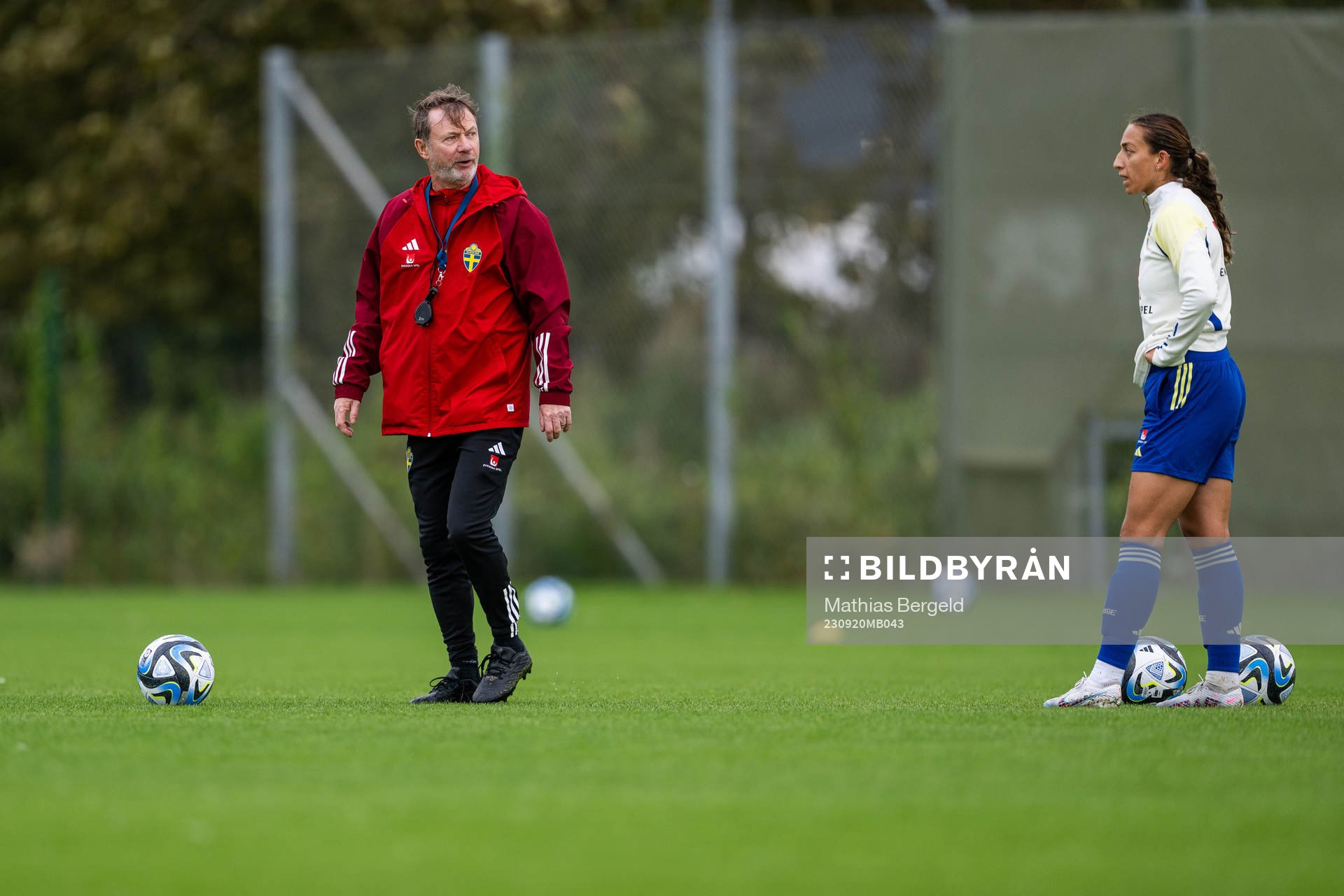 Head coach Peter Gerhardsson and Rosa Kafaji