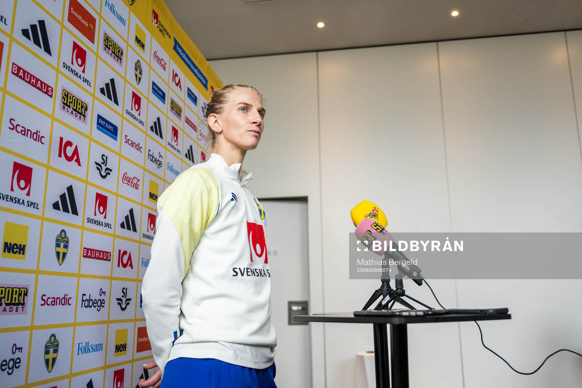 Sofia Jakobsson is interviewed