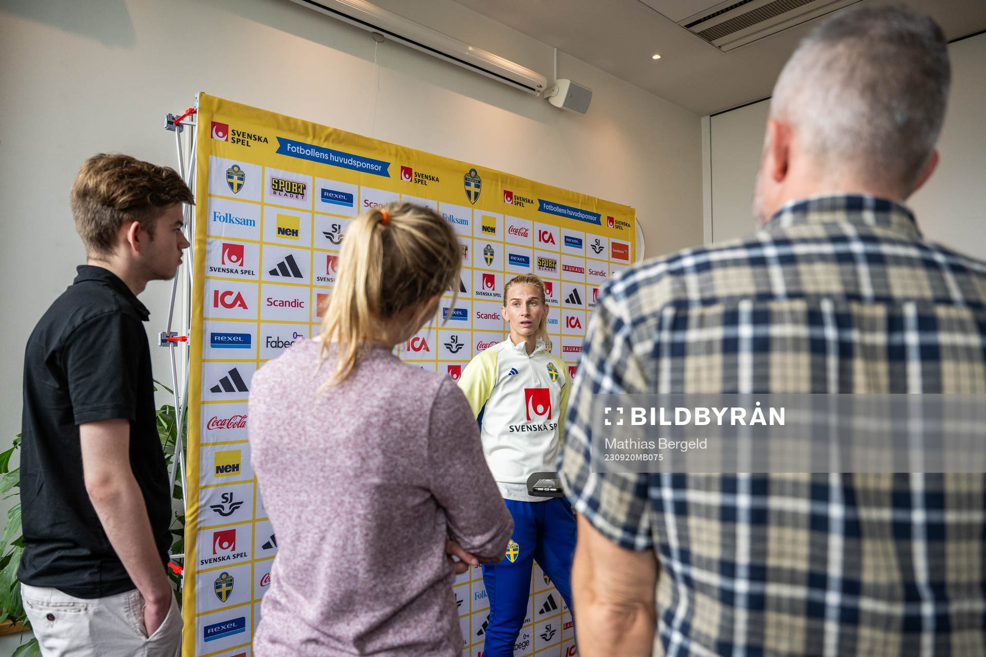 Sofia Jakobsson is interviewed
