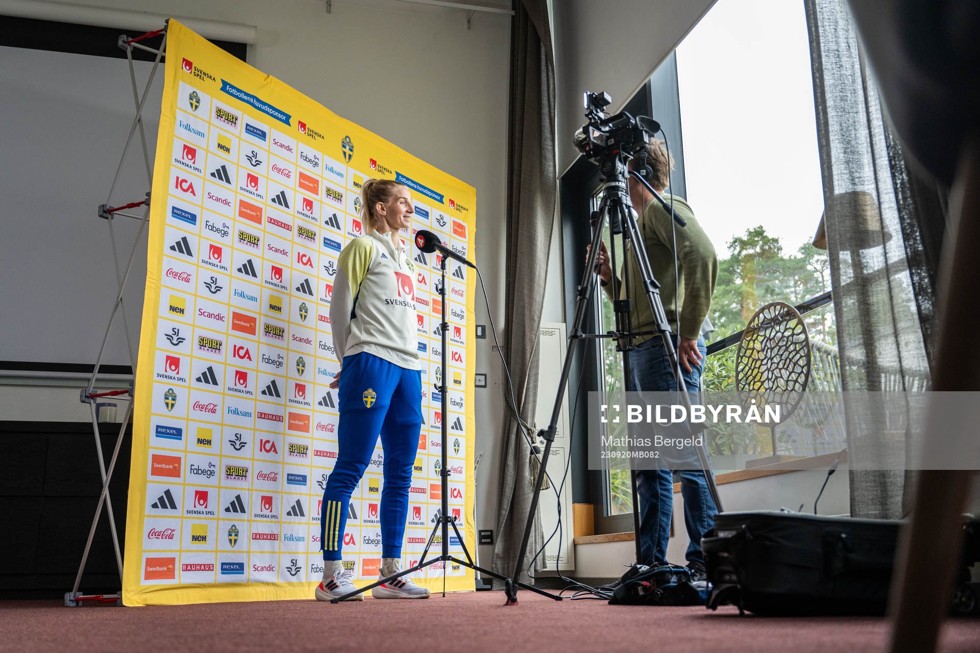 Sofia Jakobsson is interviewed
