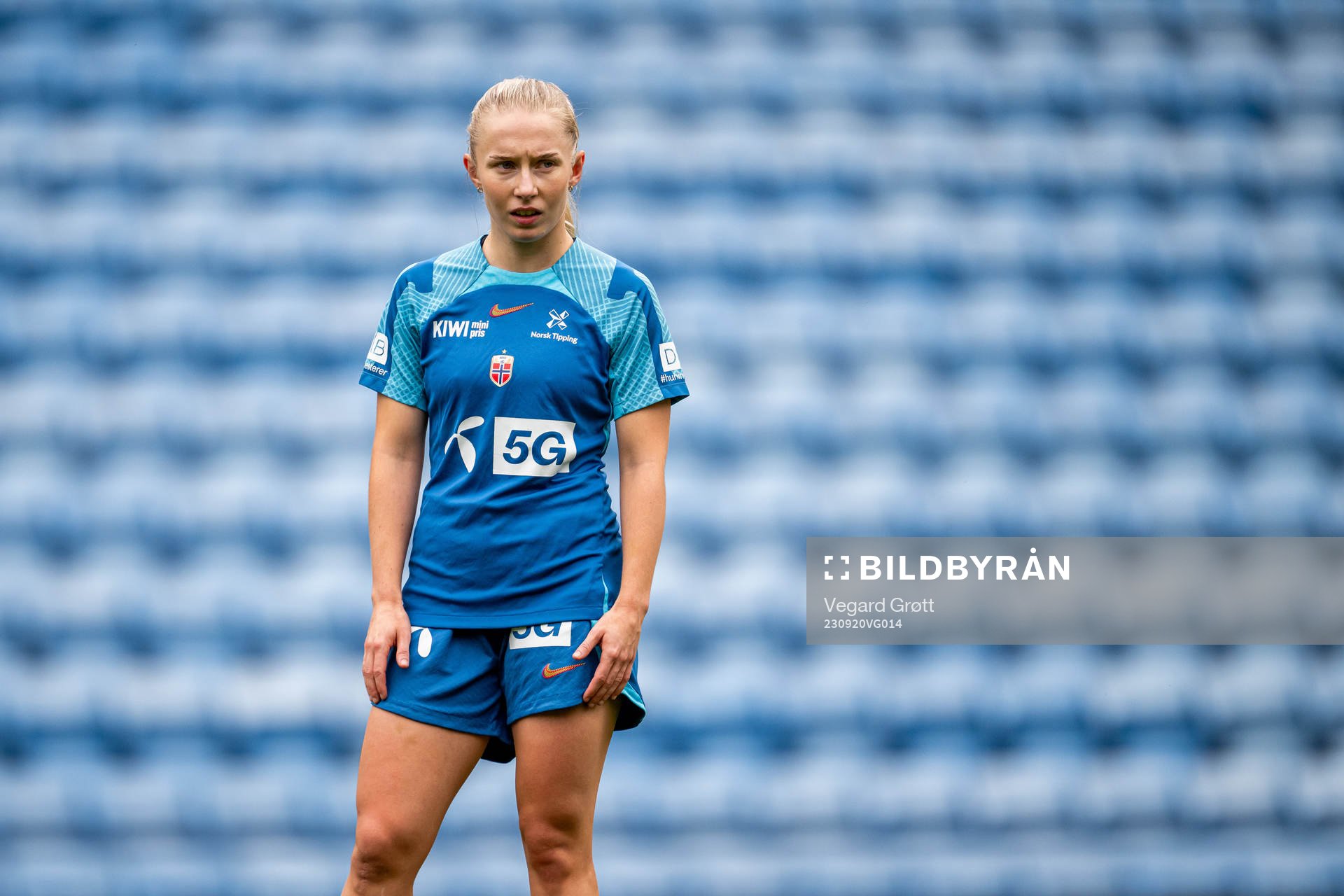 Thea Bjelde of the Norwegian women's national football team