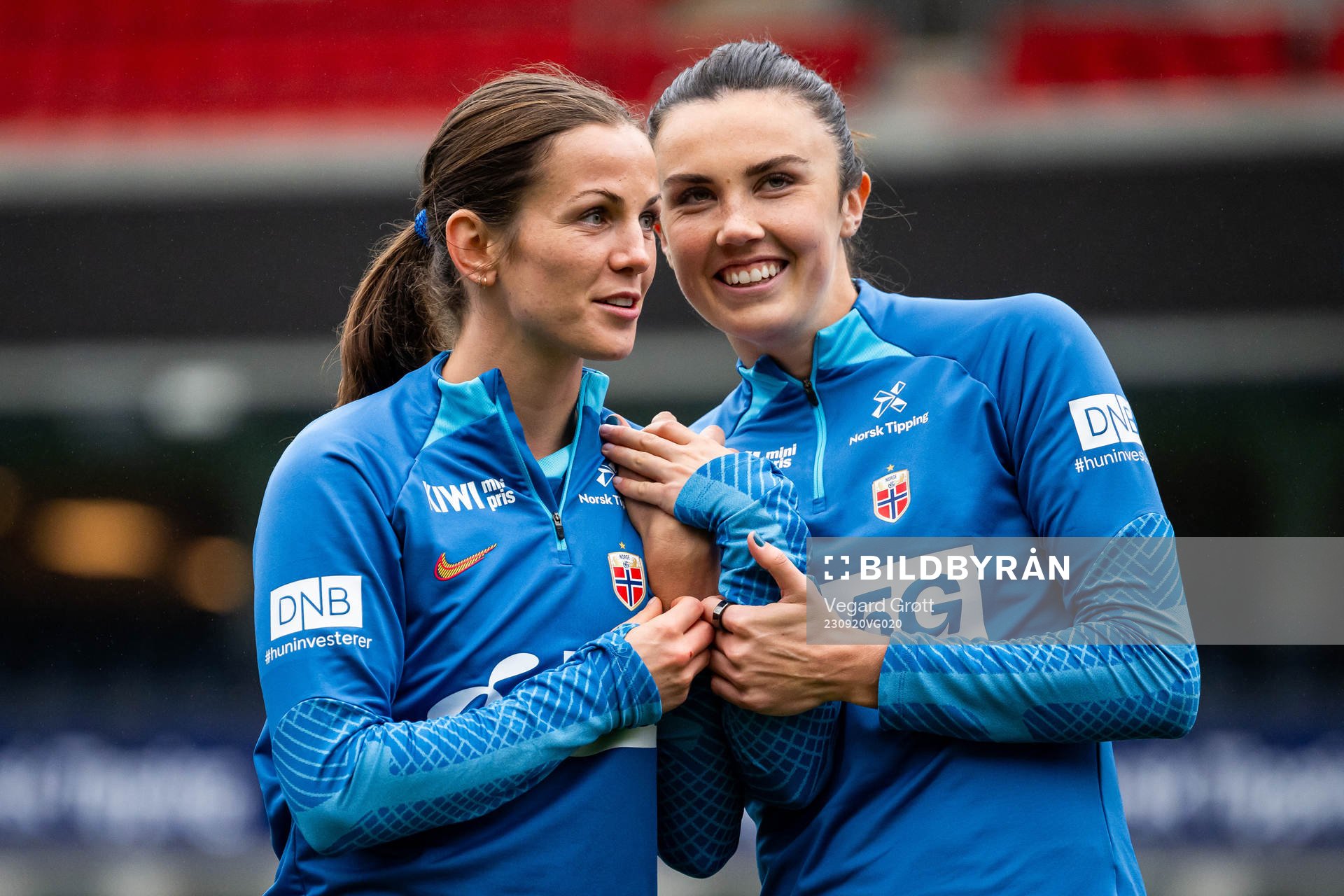 Tuva Hansen and Ingrid Syrstad Engen of the Norwegian