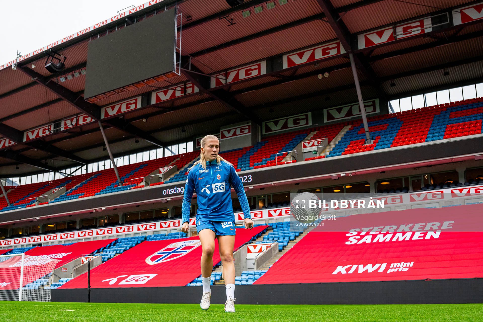 Emilie Nautnes of the Norwegian women's national football