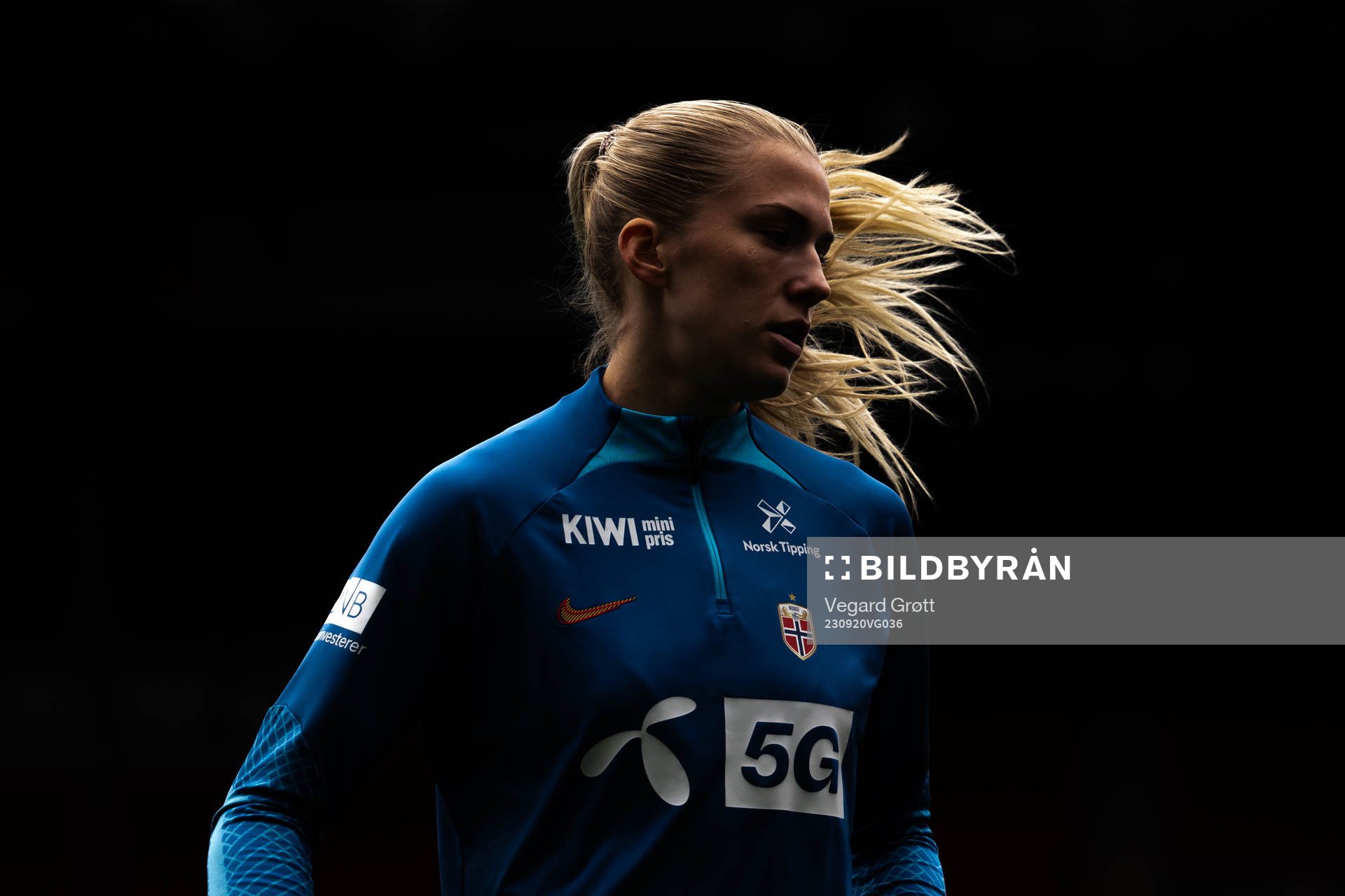 Emilie Nautnes of the Norwegian women's national football