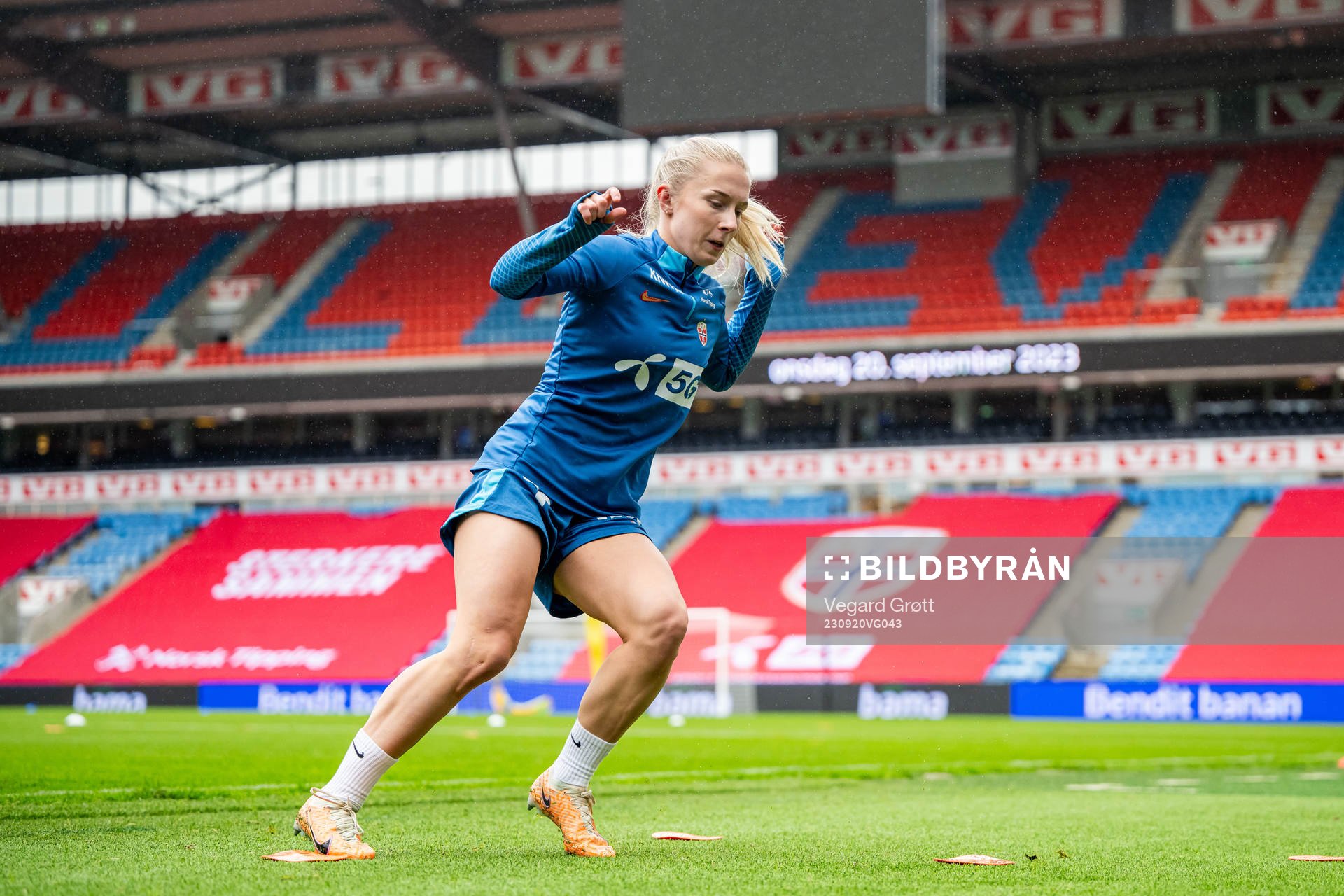 Thea Bjelde of the Norwegian women's national football team
