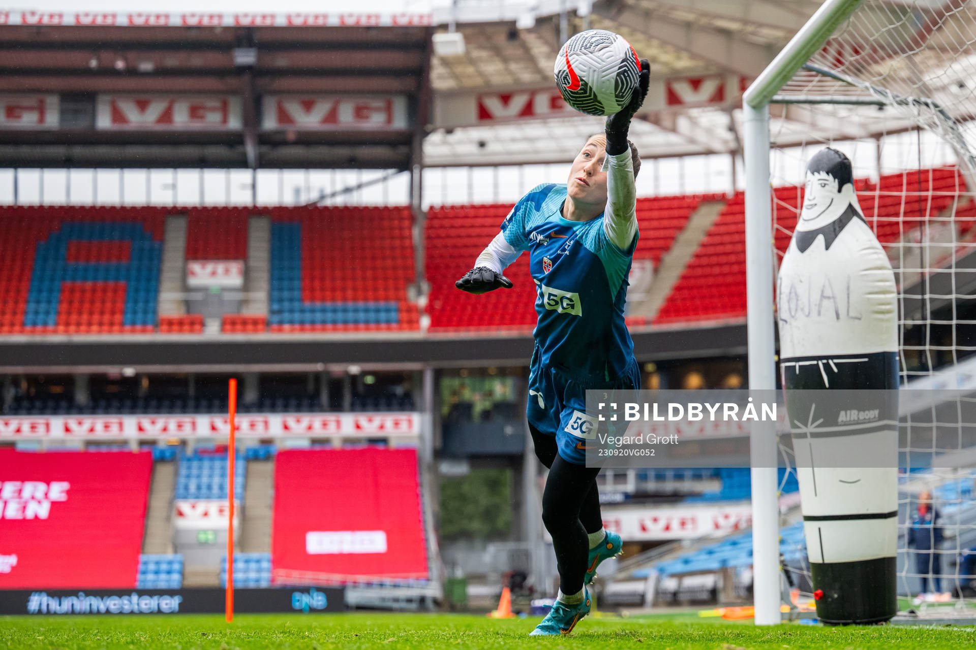 Goalkeeper Cecilie Fiskerstrand of the Norwegian women's